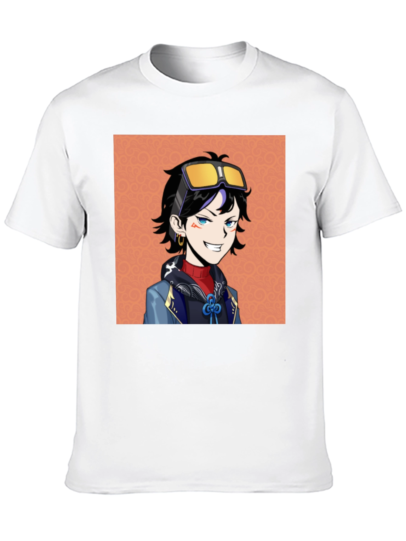 Anime Character Graphic Tee - Black Cotton T-Shirt