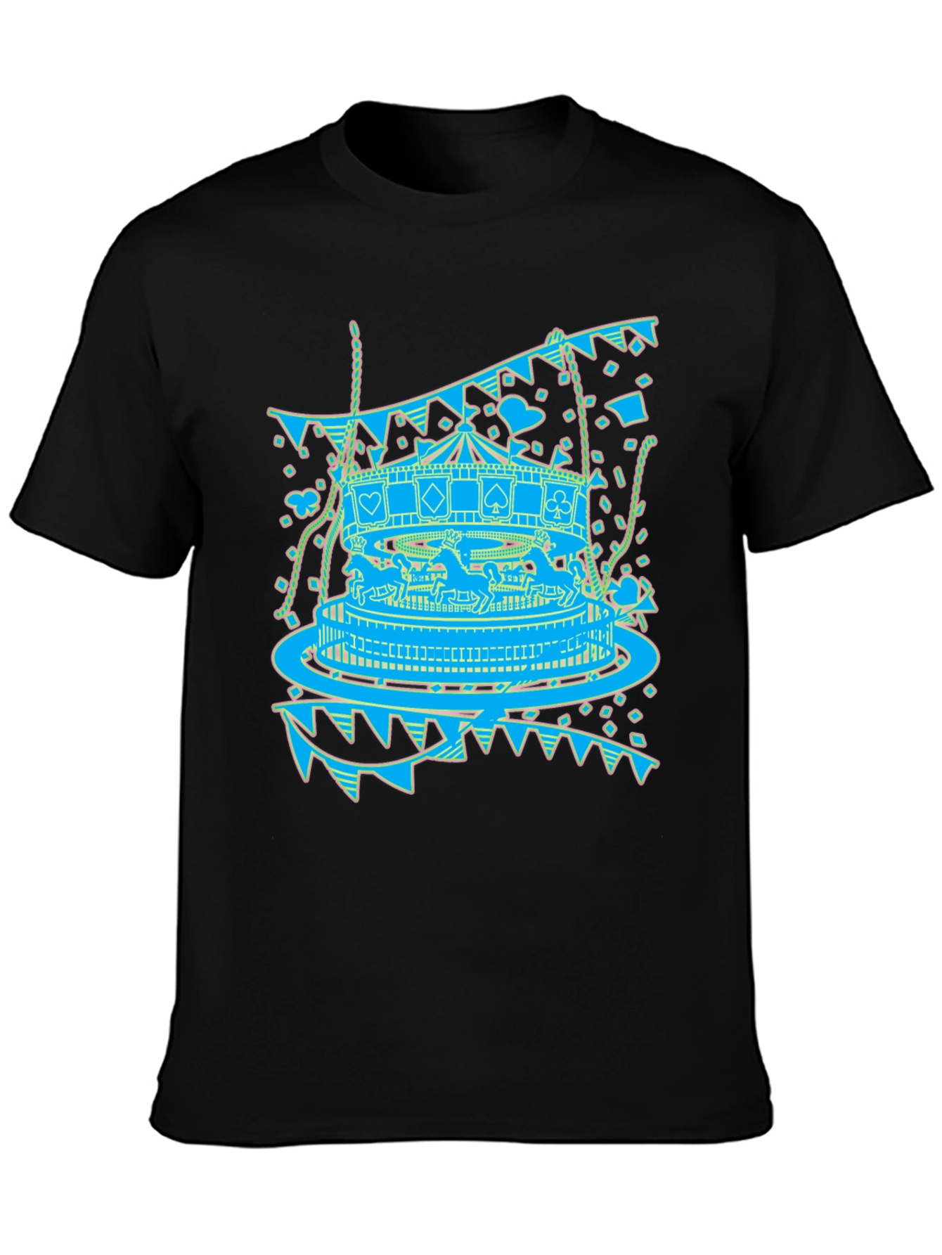 Carousel Print Graphic Tee