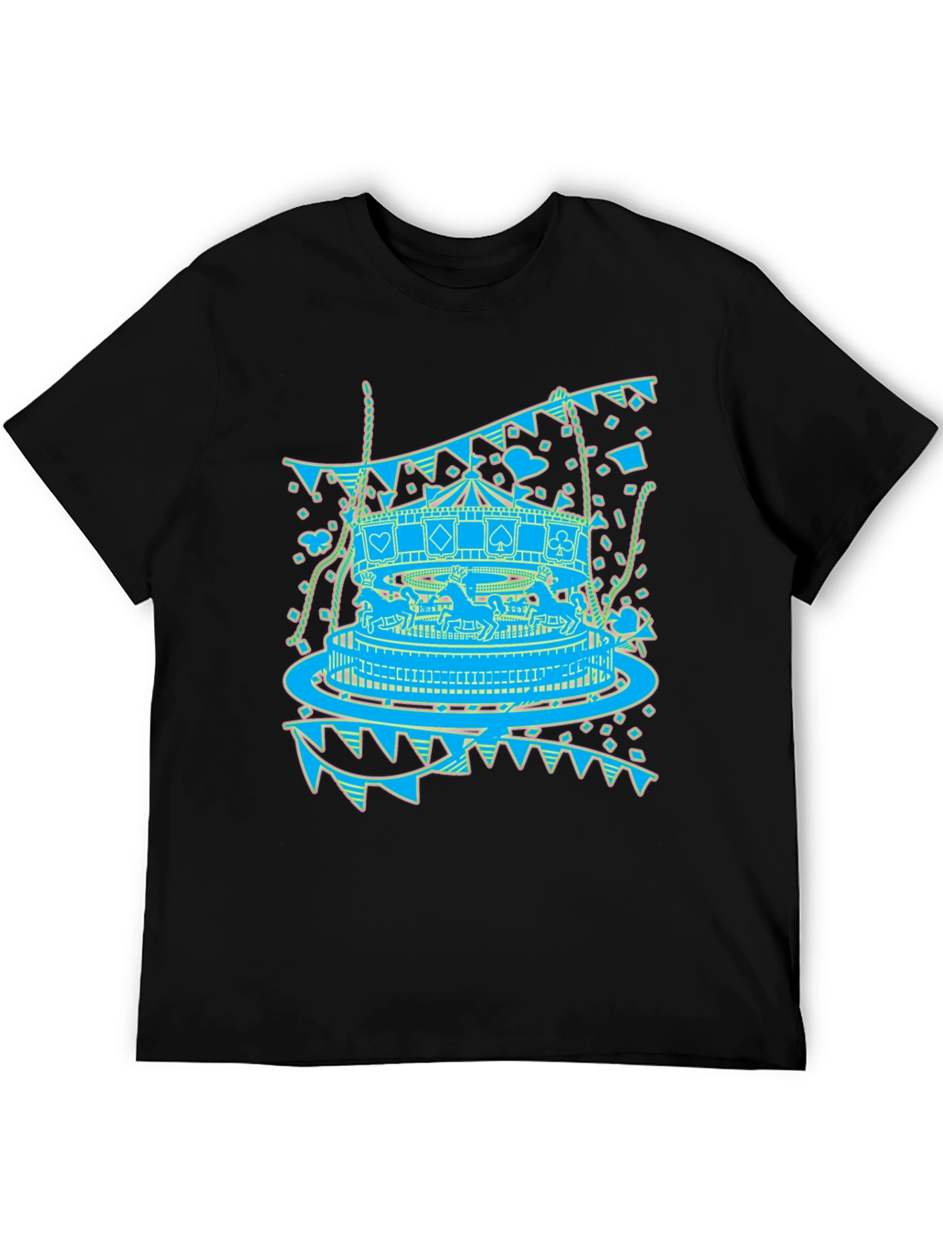 Carousel Print Graphic Tee