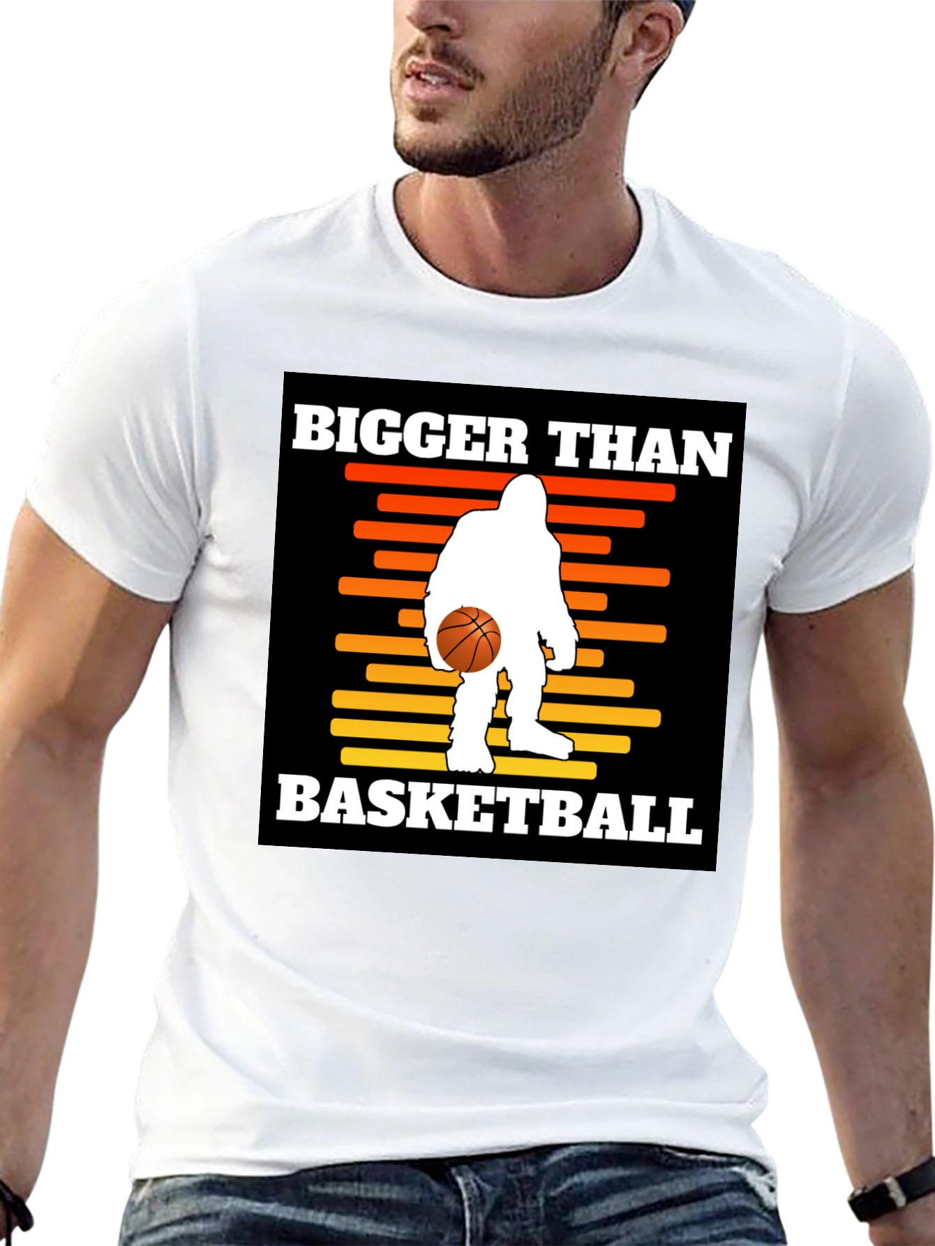 Bigfoot Basketball Graphic Tee