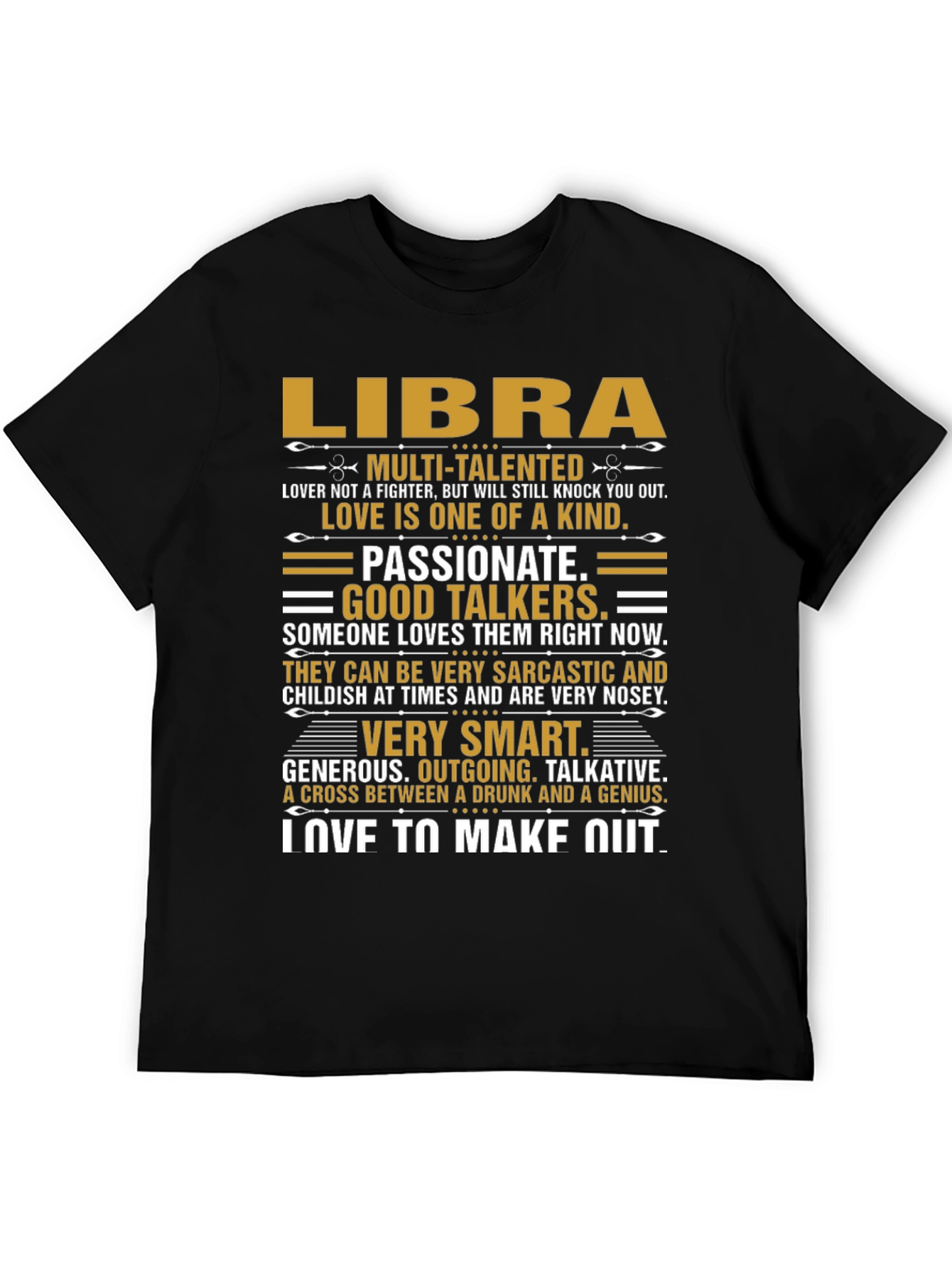 Libra Zodiac T-Shirt - Multi-Talented Smart Passionate