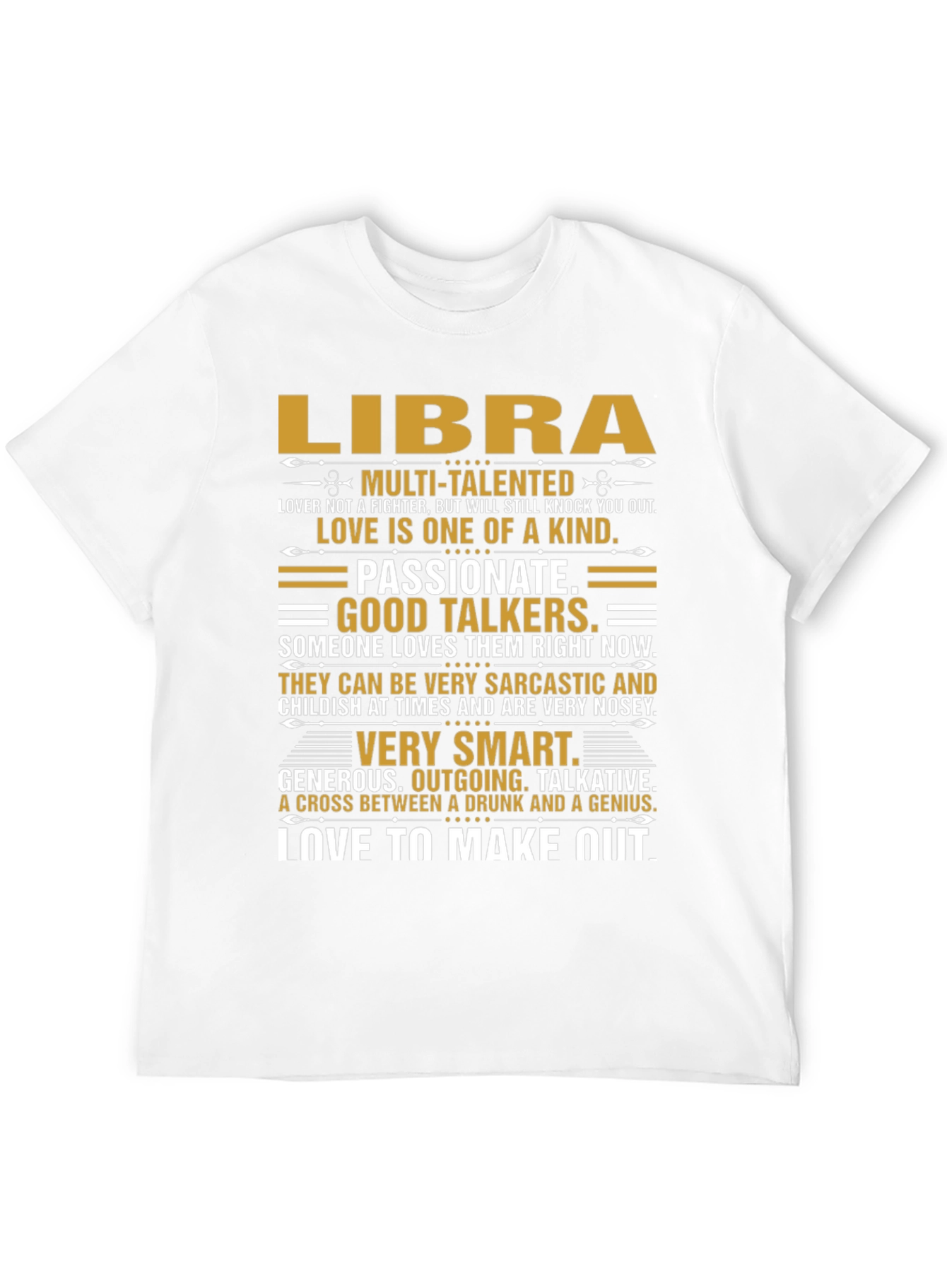 Libra Zodiac T-Shirt - Multi-Talented Smart Passionate