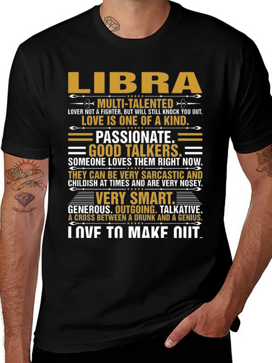 Libra Zodiac T-Shirt - Multi-Talented Smart Passionate