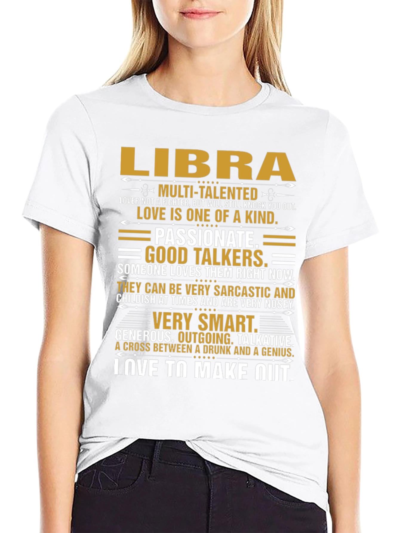 Libra Zodiac T-Shirt - Multi-Talented Smart Passionate
