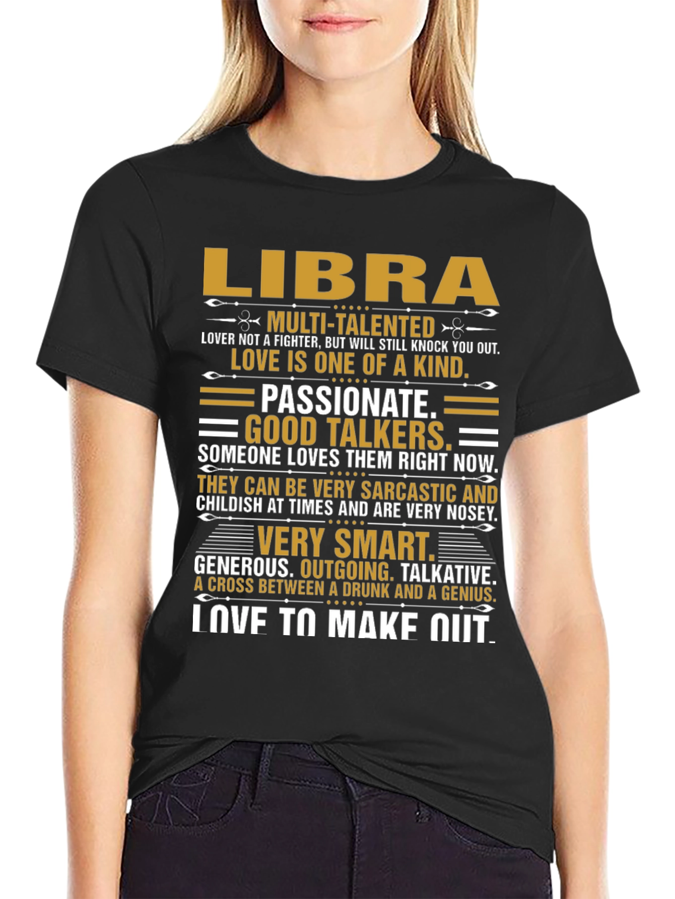 Libra Zodiac T-Shirt - Multi-Talented Smart Passionate