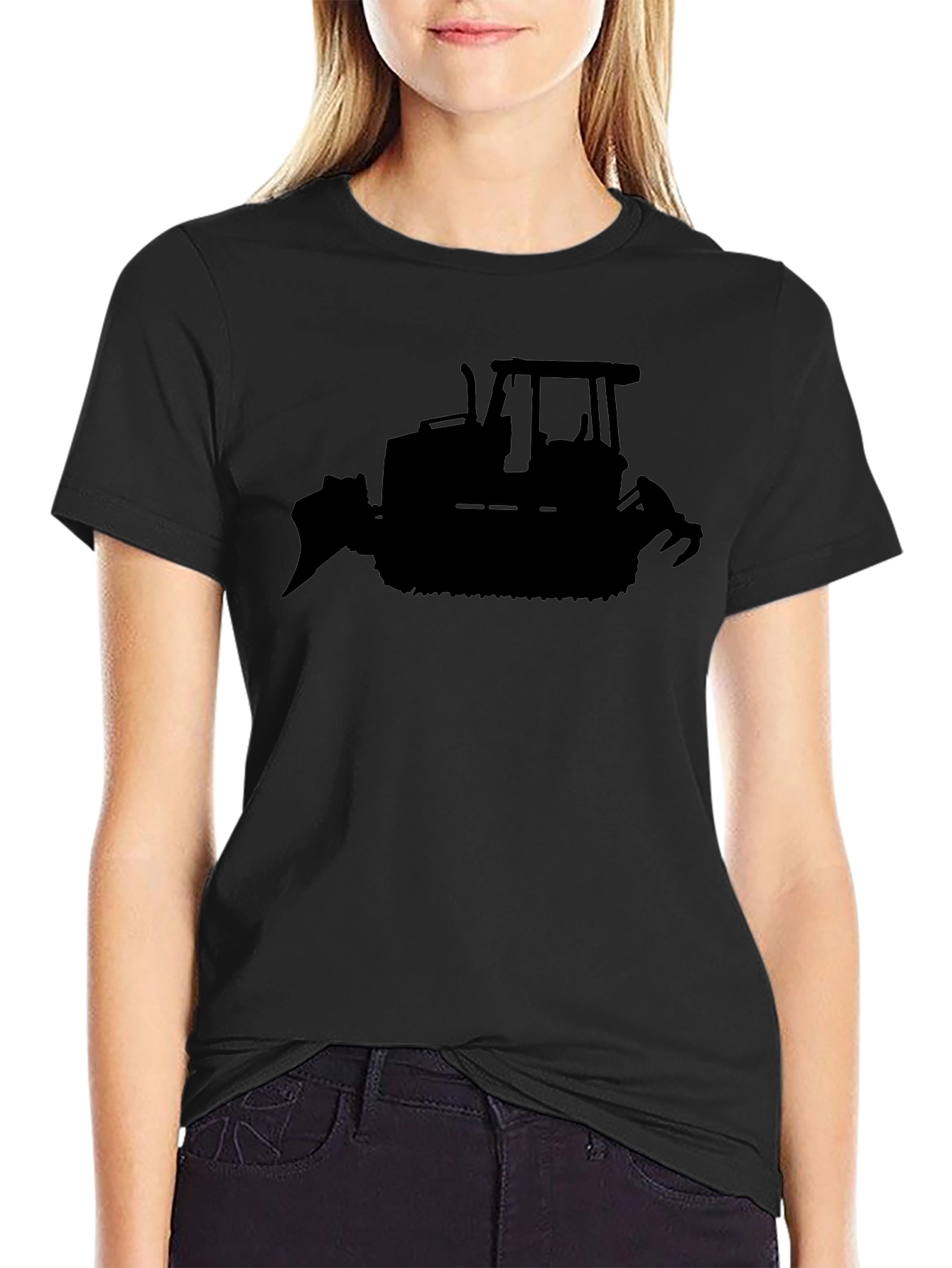 Bulldozer Silhouette T-Shirt - Heavy Equipment Apparel