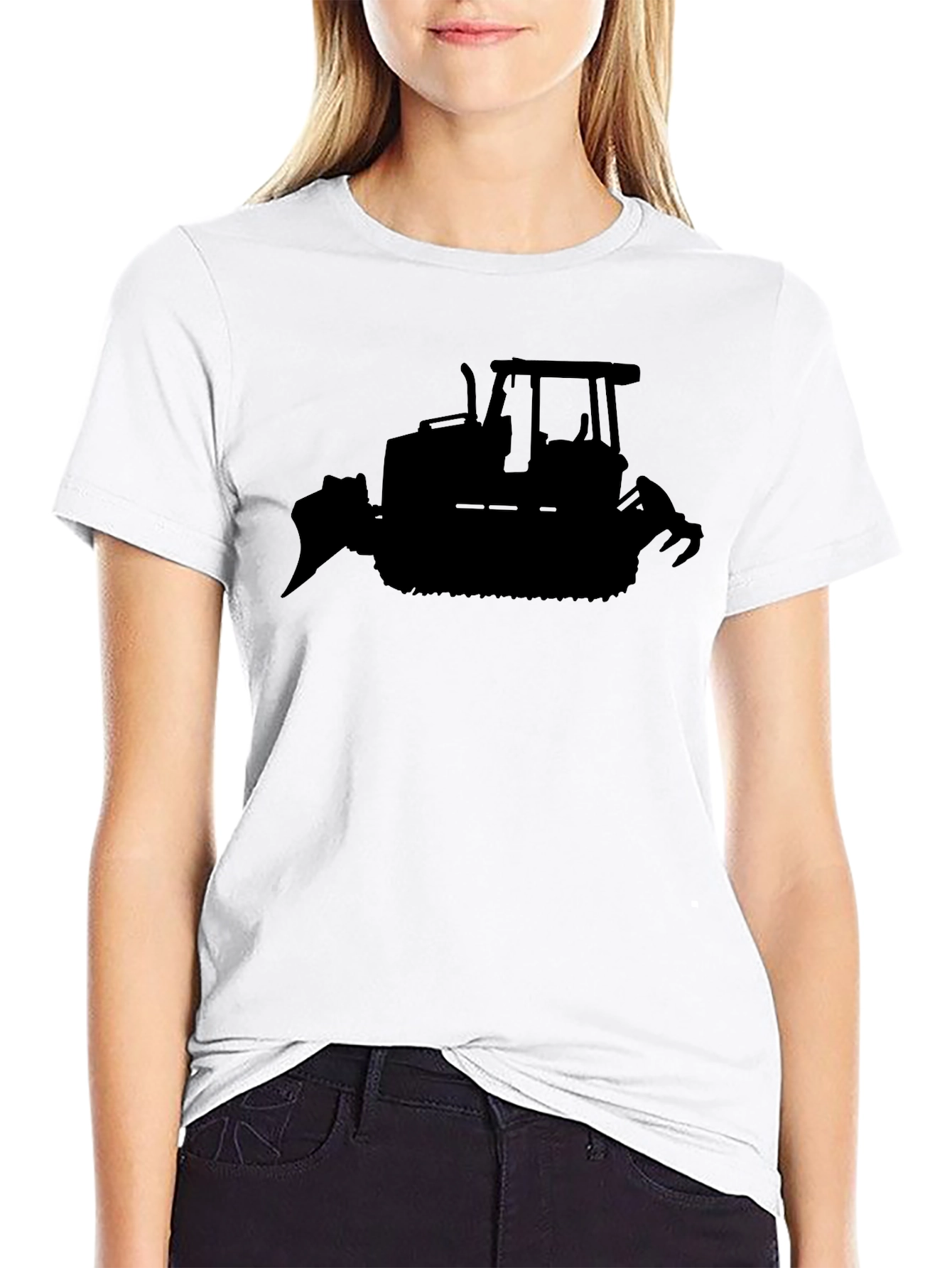 Bulldozer Silhouette T-Shirt - Heavy Equipment Apparel