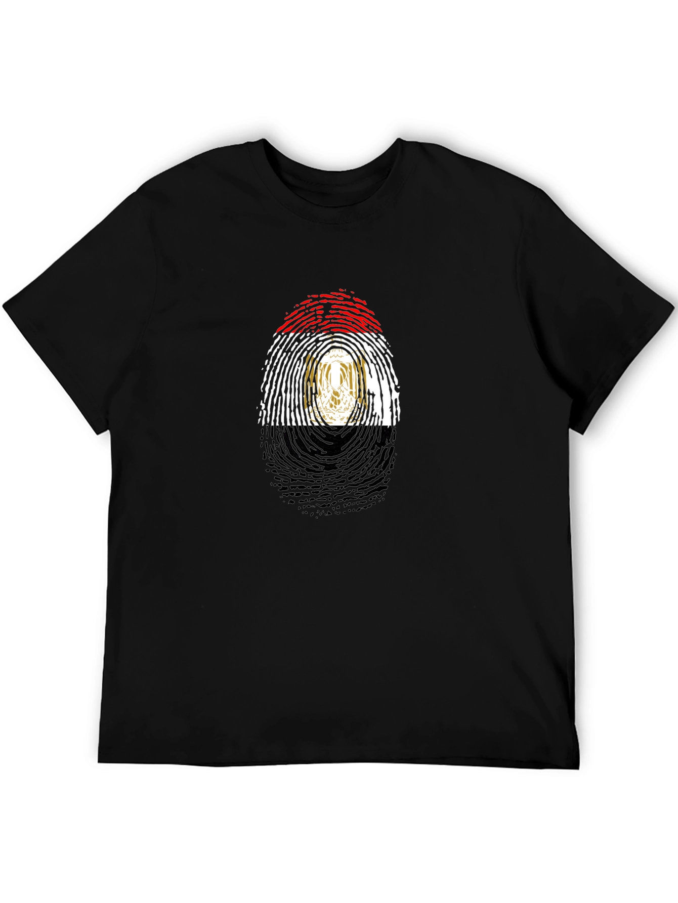 Egypt Flag Fingerprint T-Shirt