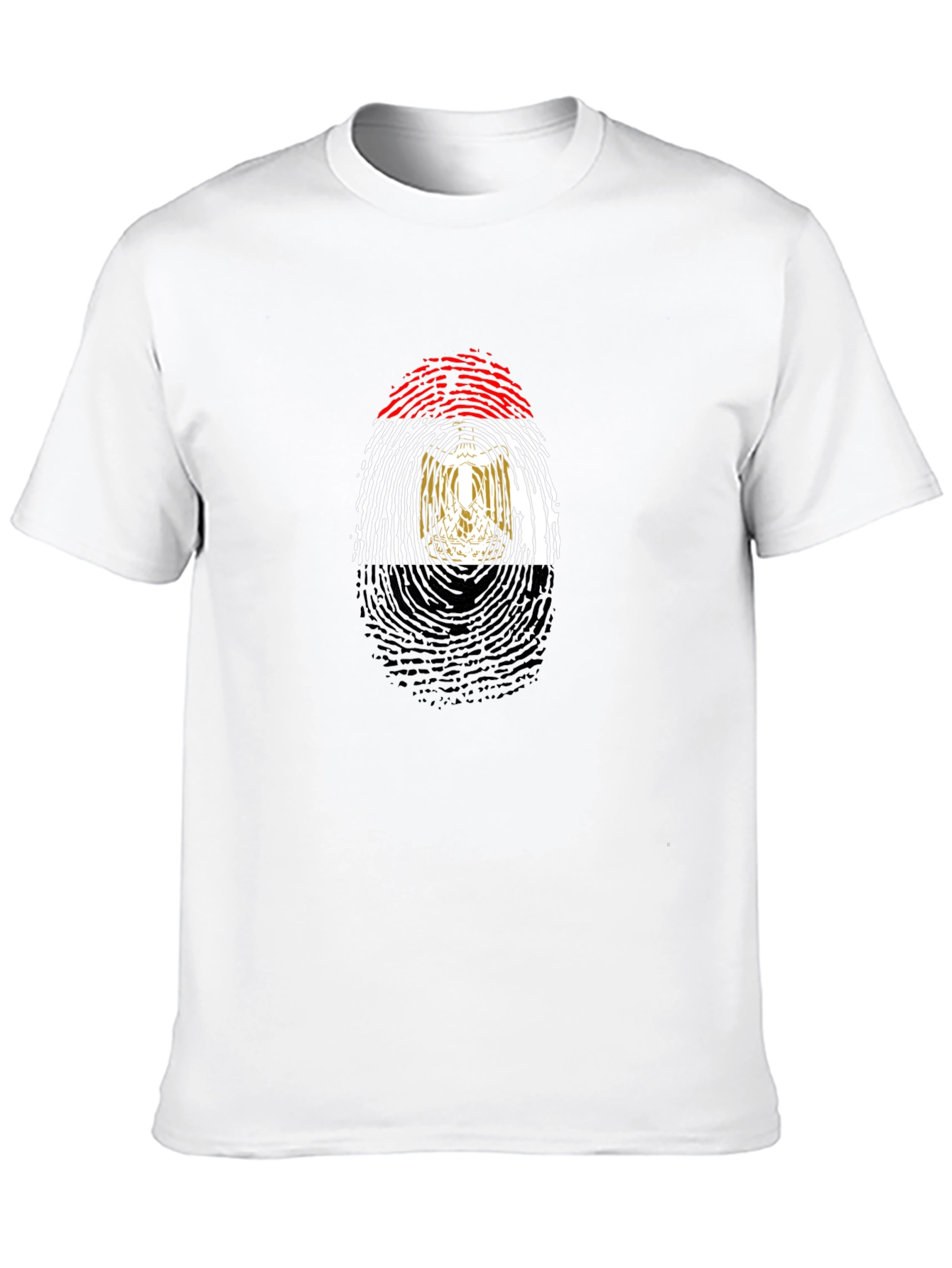 Egypt Flag Fingerprint T-Shirt
