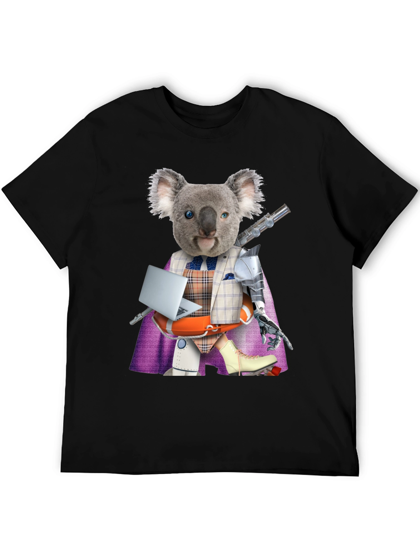 Koala Robot T-Shirt - Unique Graphic Tee