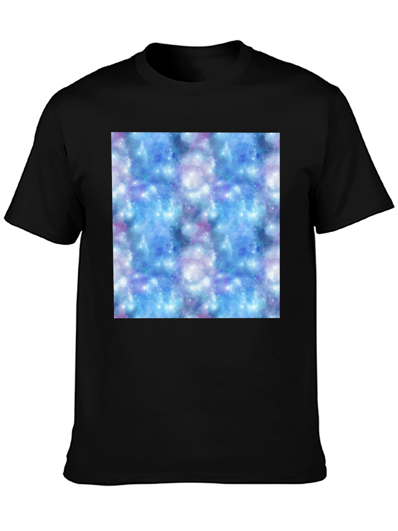 Galaxy Print Black T-Shirt