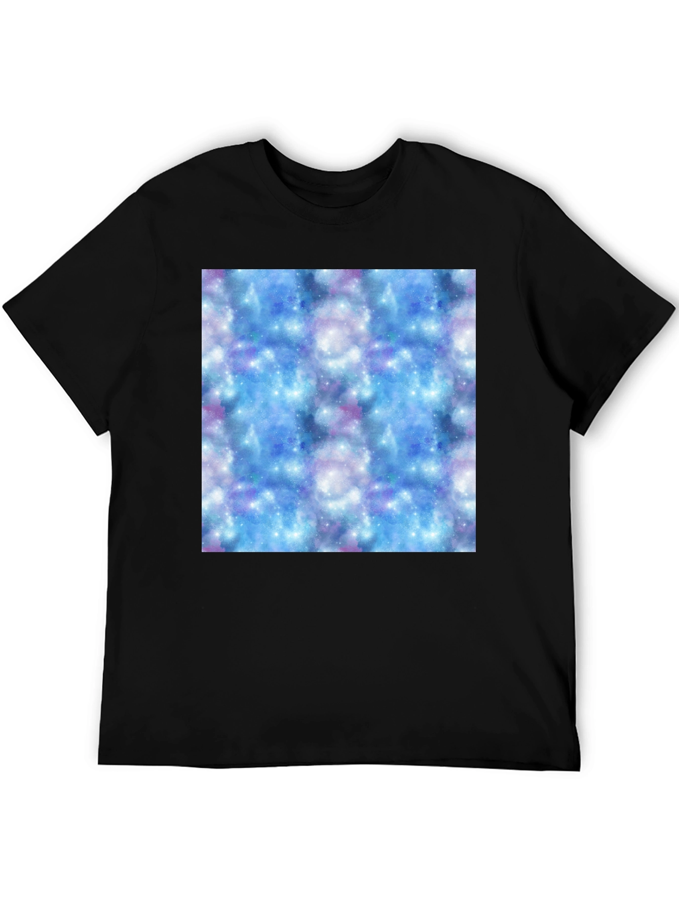 Galaxy Print Black T-Shirt