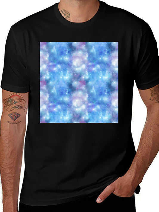 Galaxy Print Black T-Shirt