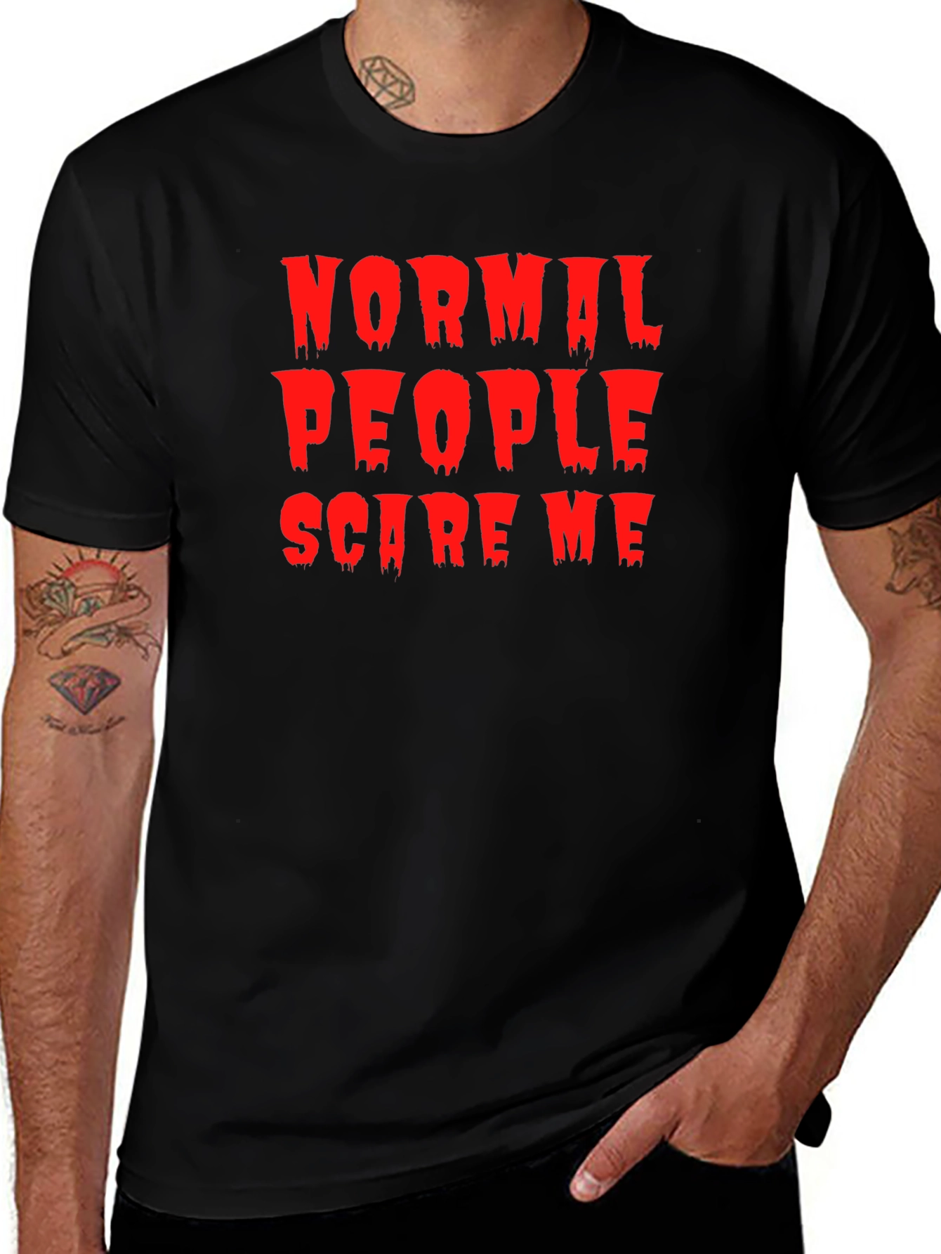 Normal People Scare Me T-Shirt - Halloween Tee
