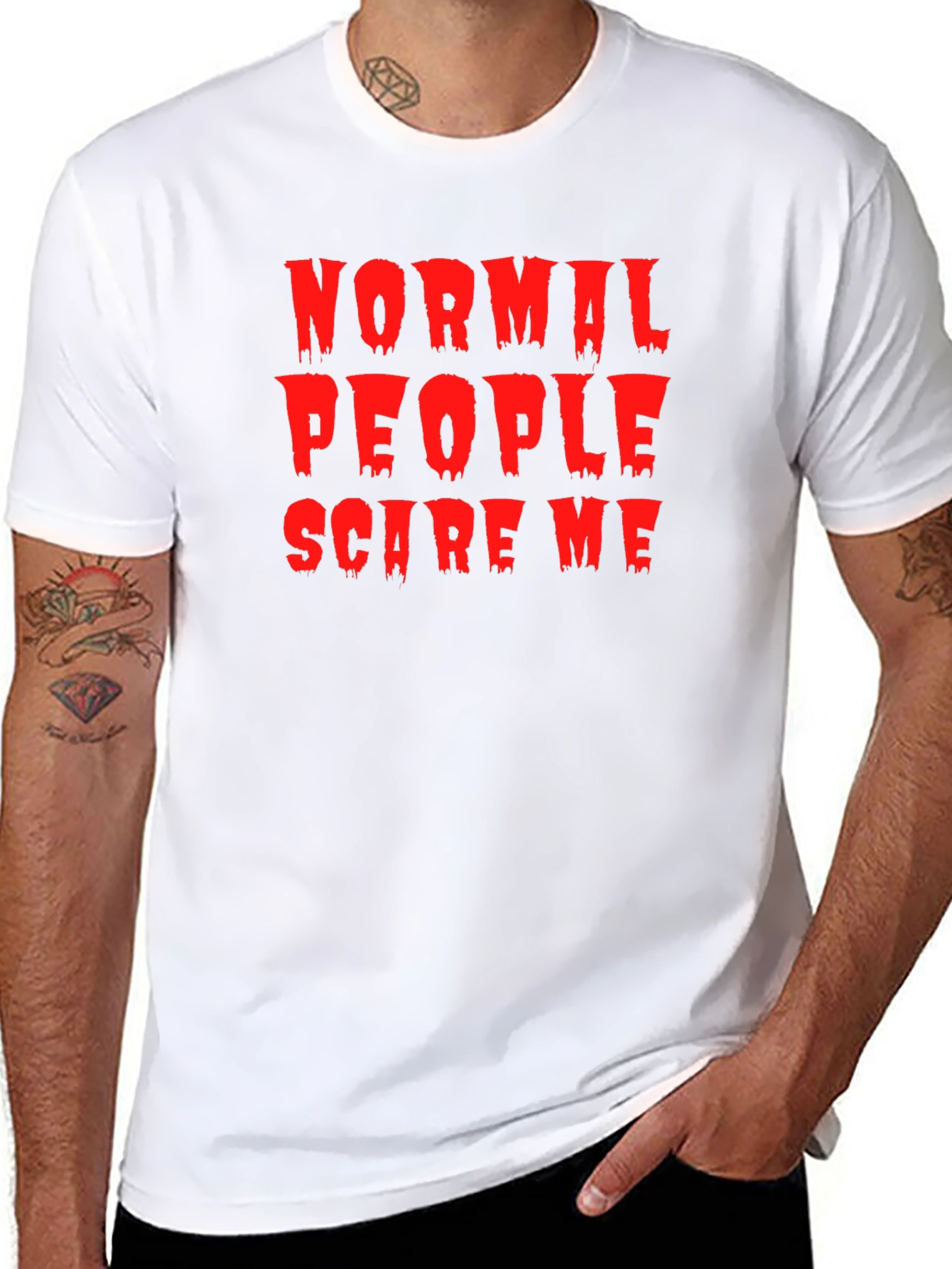 Normal People Scare Me T-Shirt - Halloween Tee
