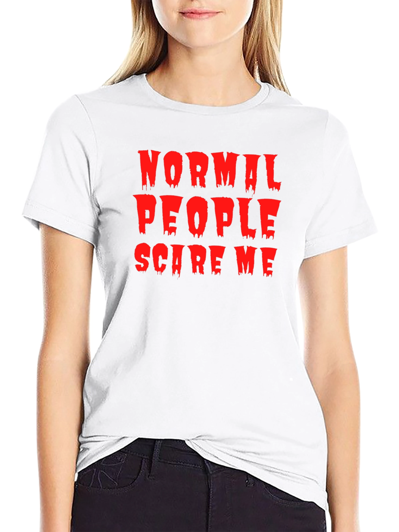 Normal People Scare Me T-Shirt - Halloween Tee