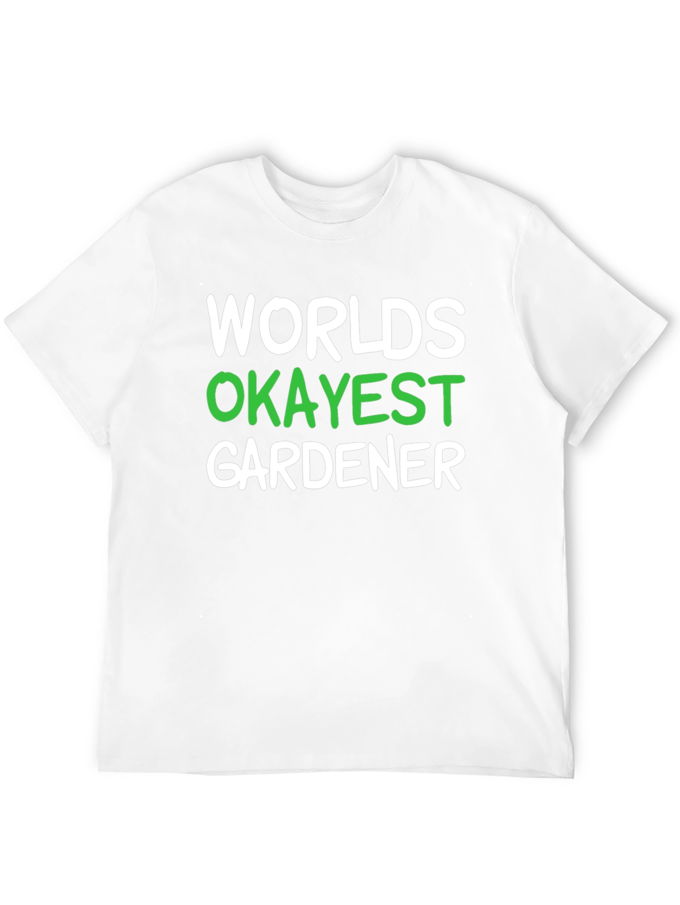 Worlds Okayest Gardener Black T-Shirt