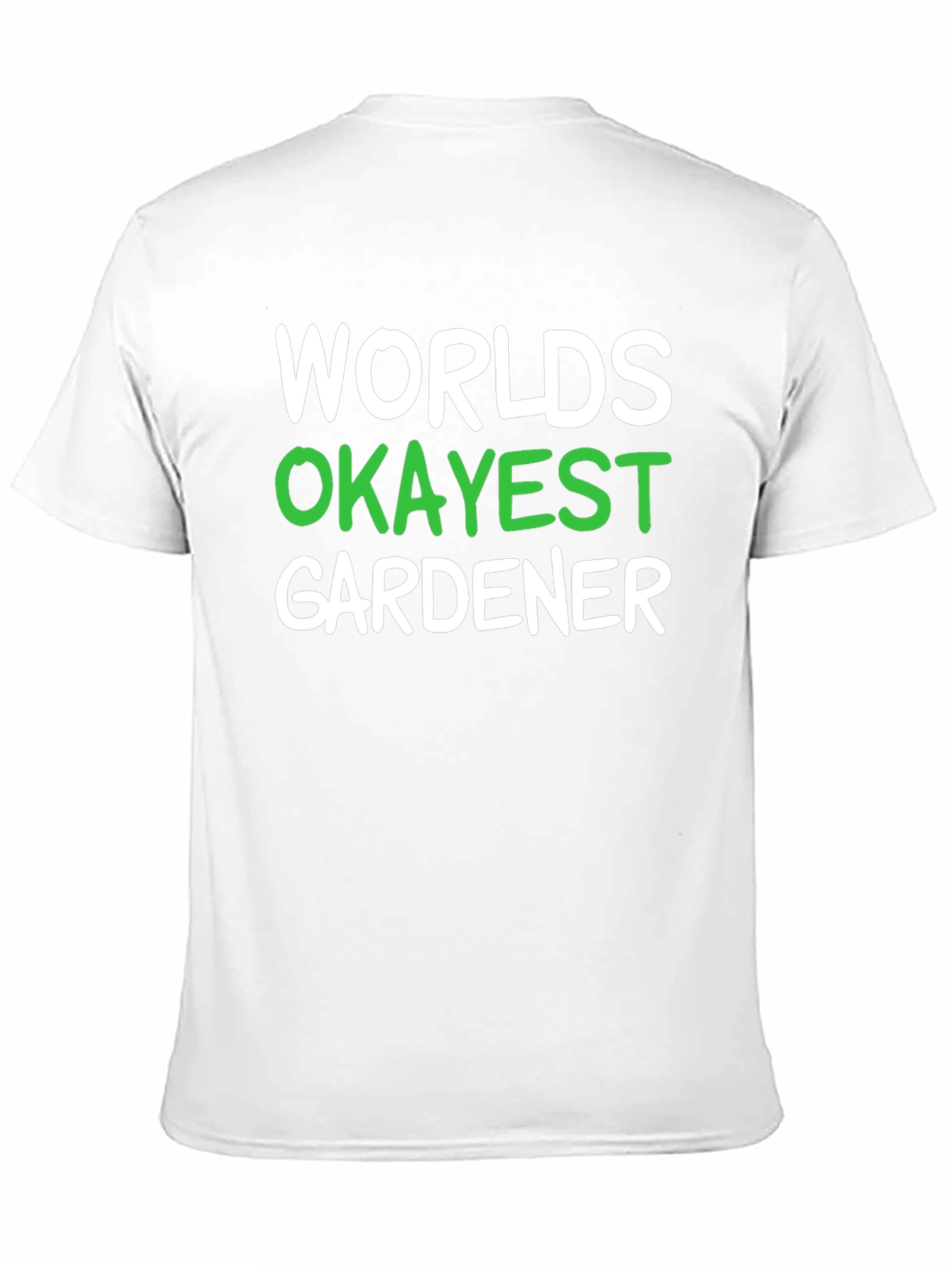 Worlds Okayest Gardener Black T-Shirt