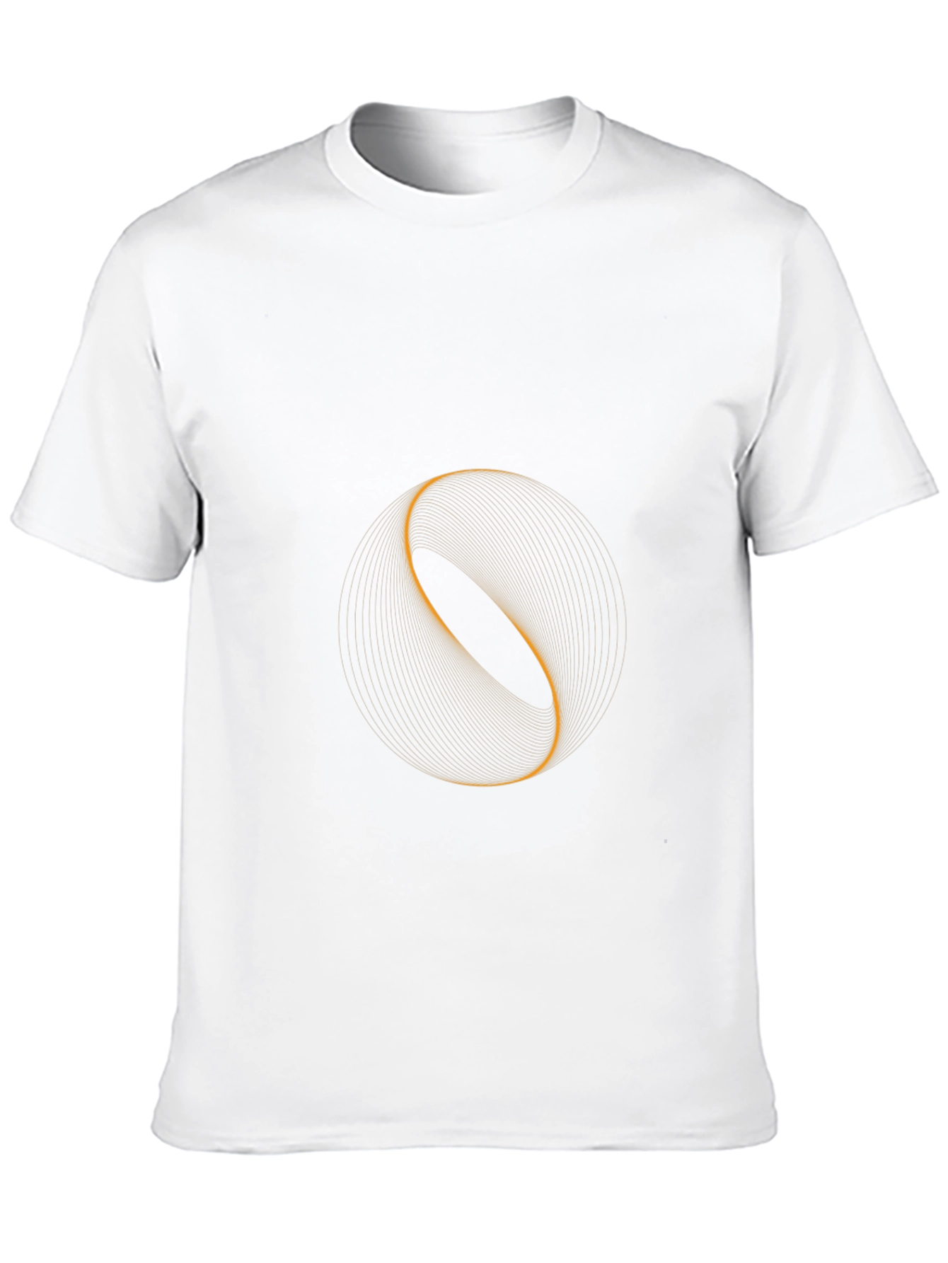 Abstract Geometric Graphic Tee - Black