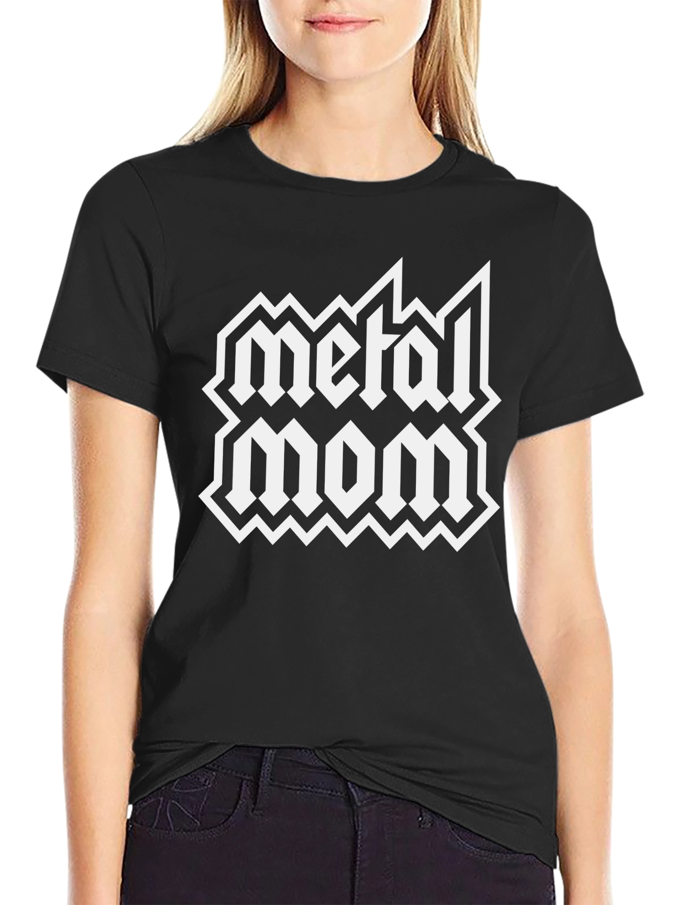 Metal Mom Graphic Tee - Rocker Style Shirt