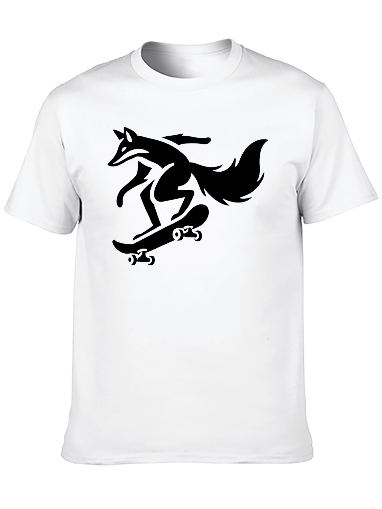 Fox Skateboarder Graphic Tee - Cool Black T-Shirt