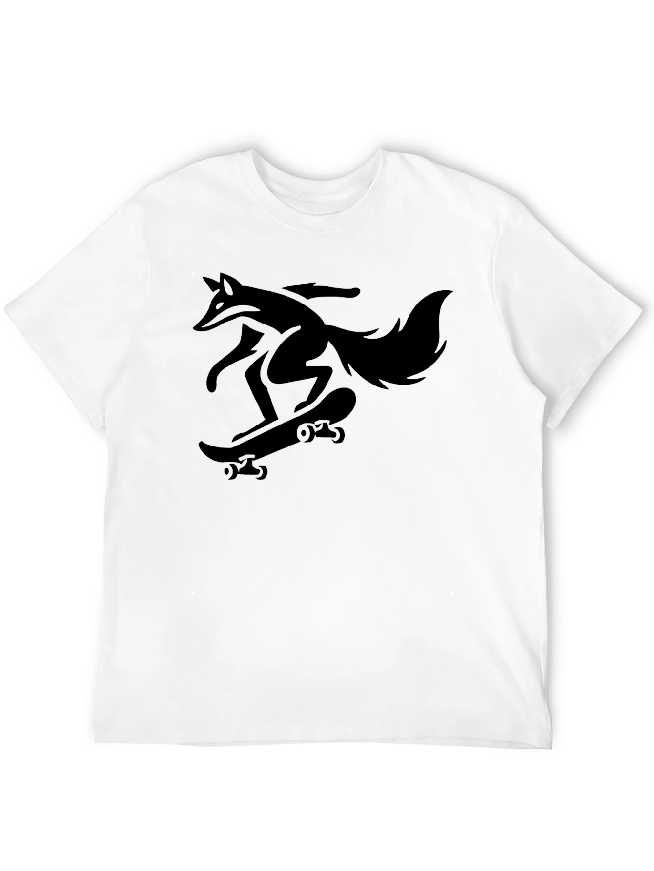 Fox Skateboarder Graphic Tee - Cool Black T-Shirt