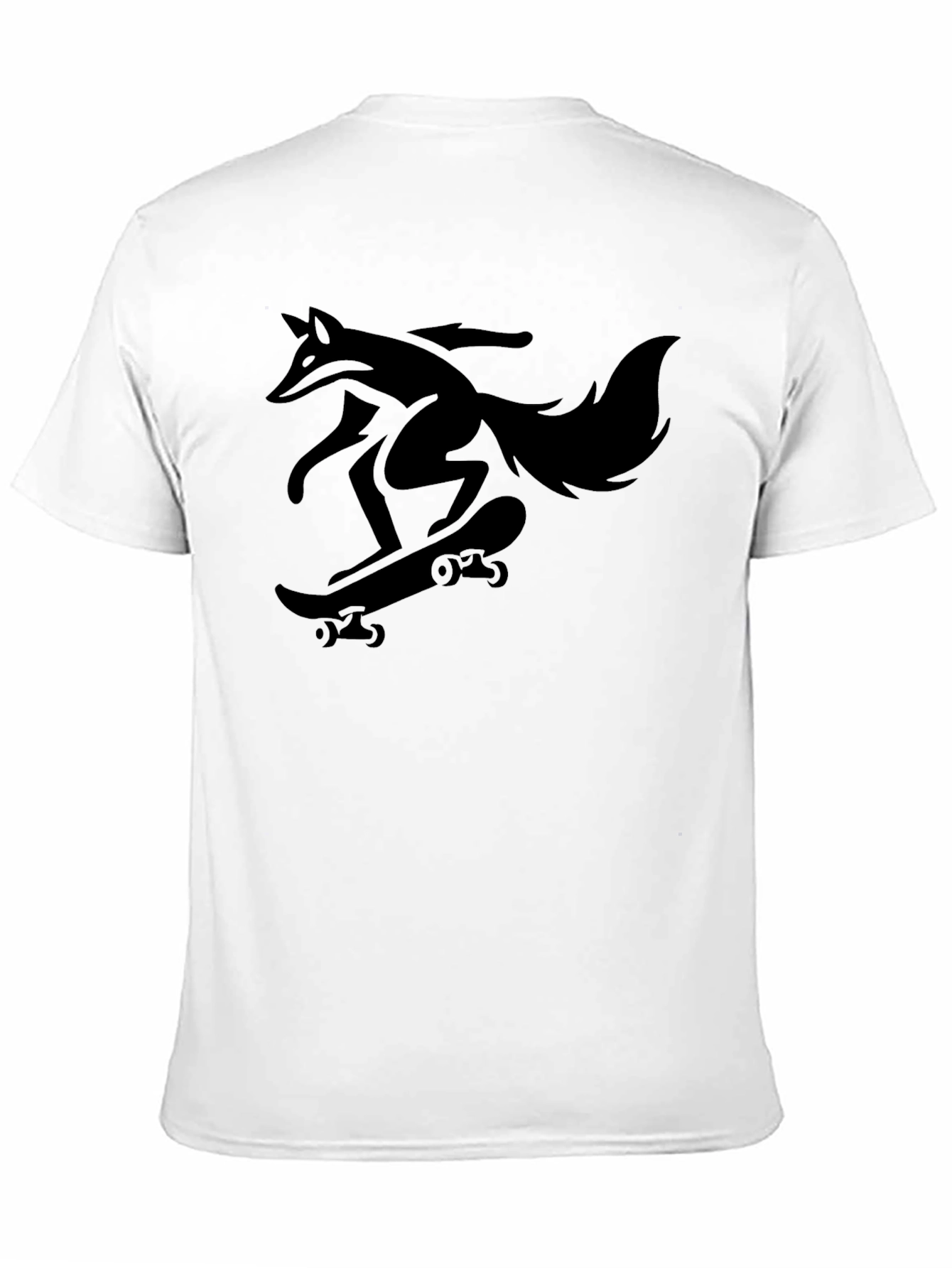 Fox Skateboarder Graphic Tee - Cool Black T-Shirt