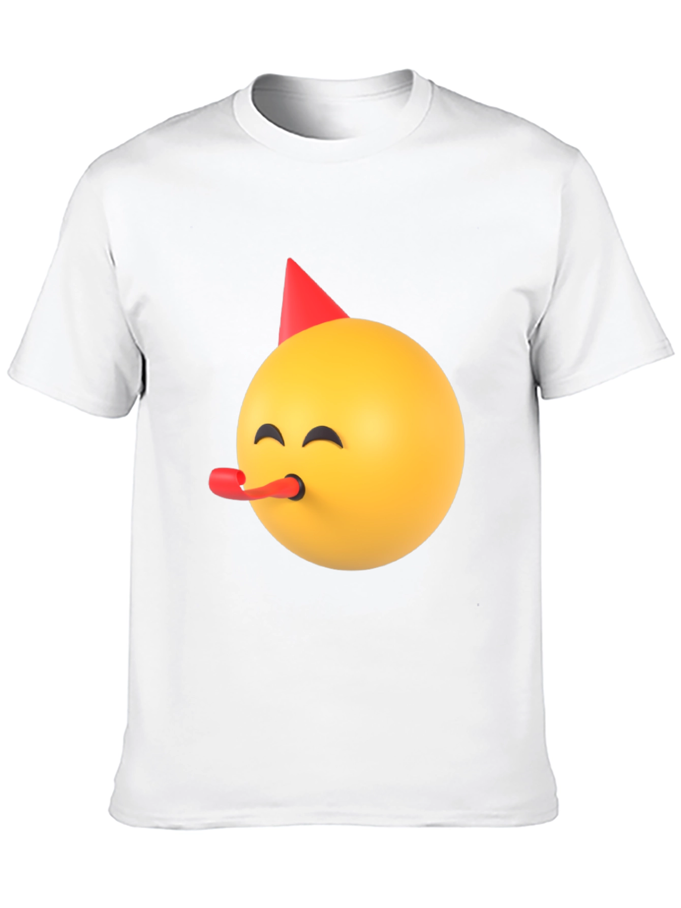 Party Emoji Black T-Shirt