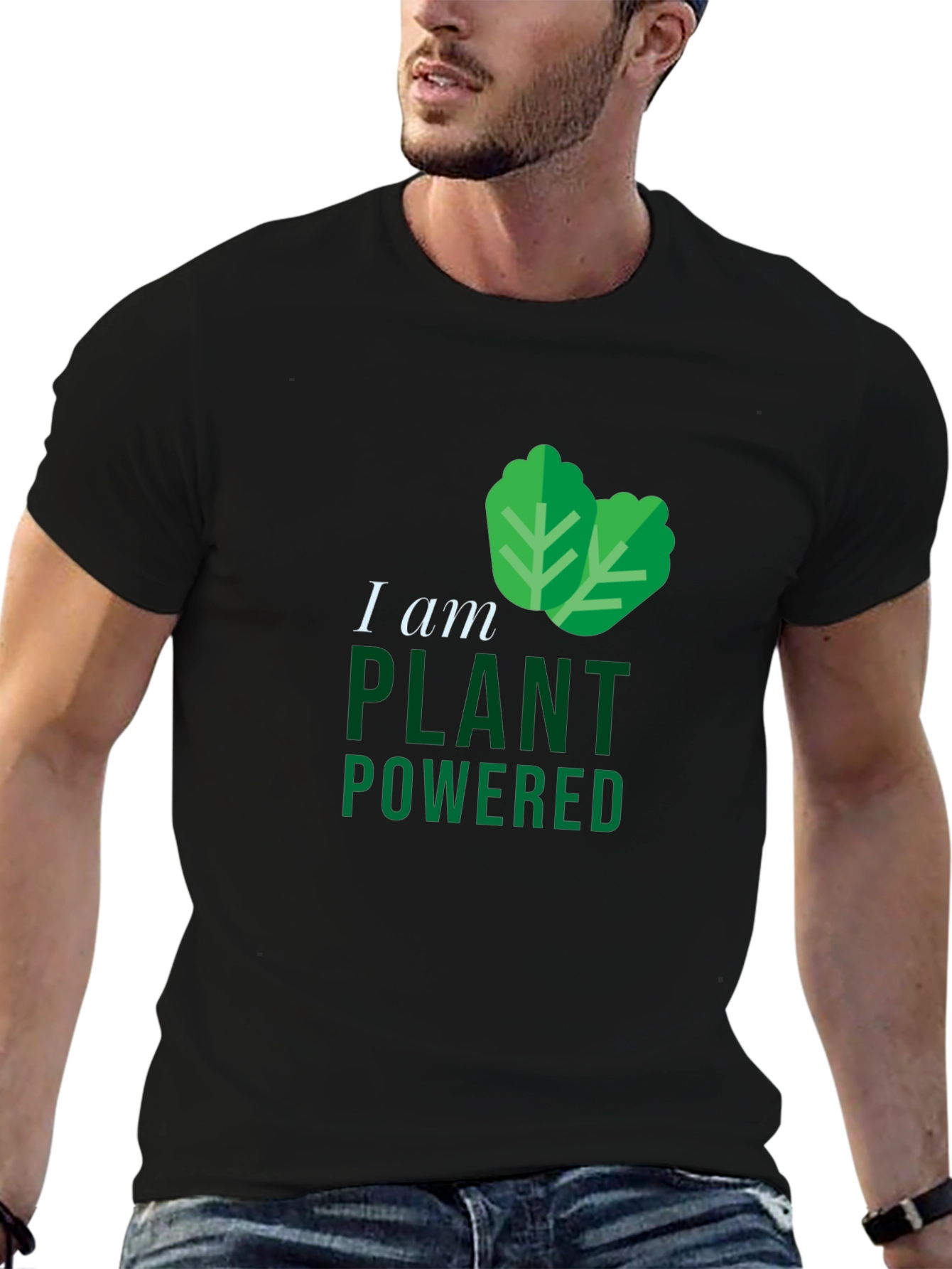 Plant Powered Black T-Shirt