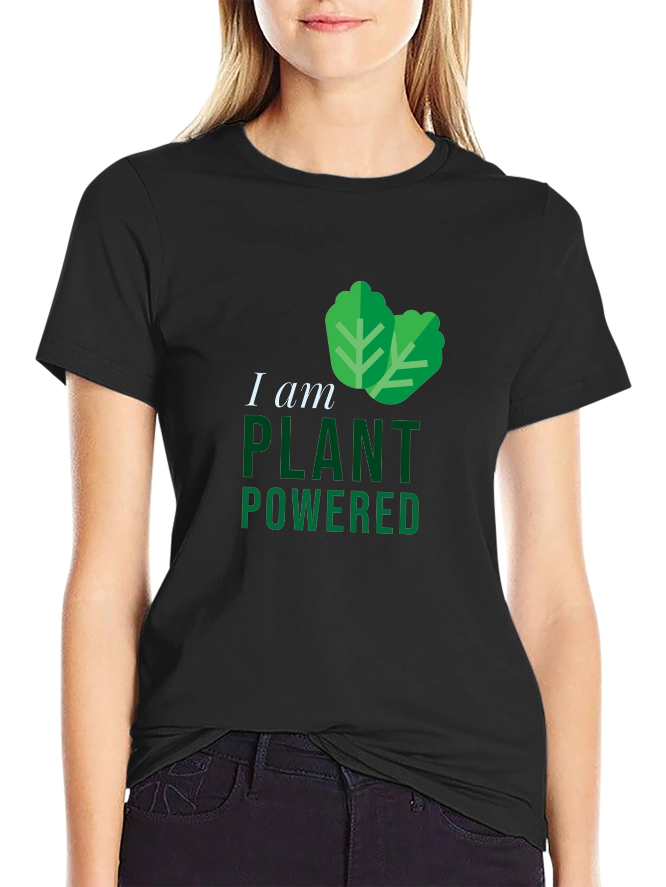 Plant Powered Black T-Shirt