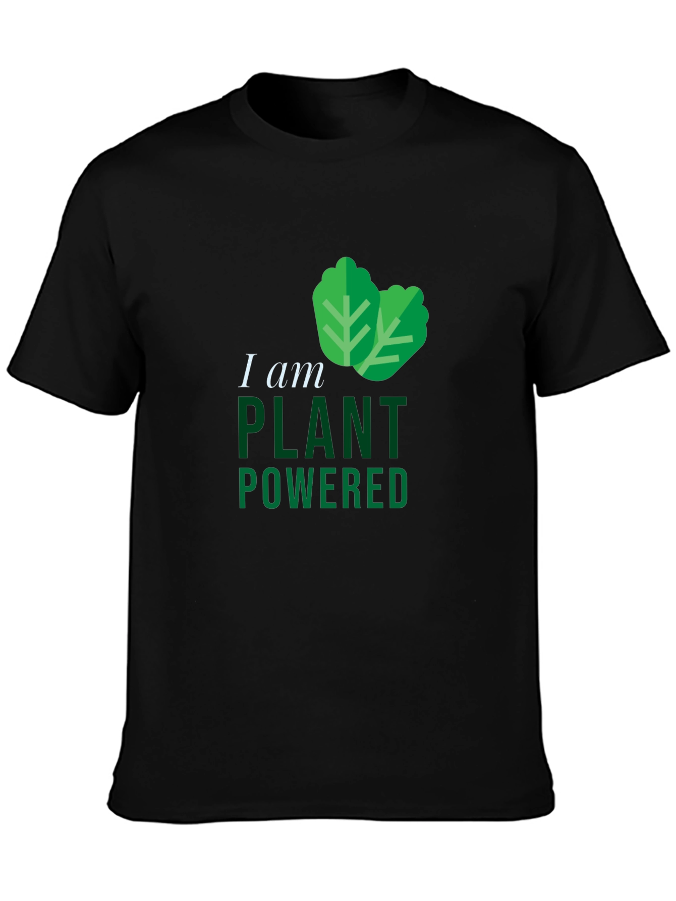 Plant Powered Black T-Shirt