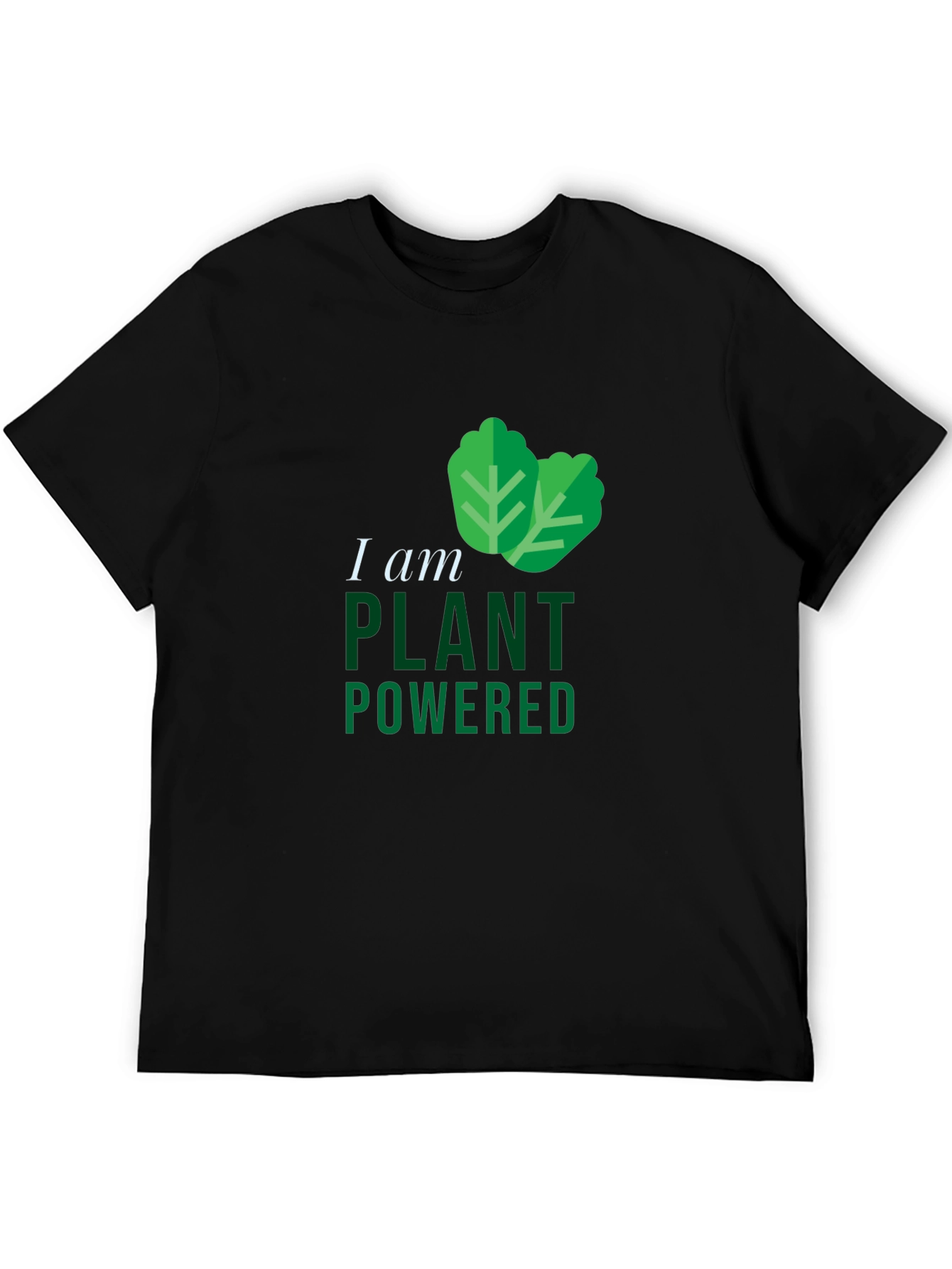 Plant Powered Black T-Shirt
