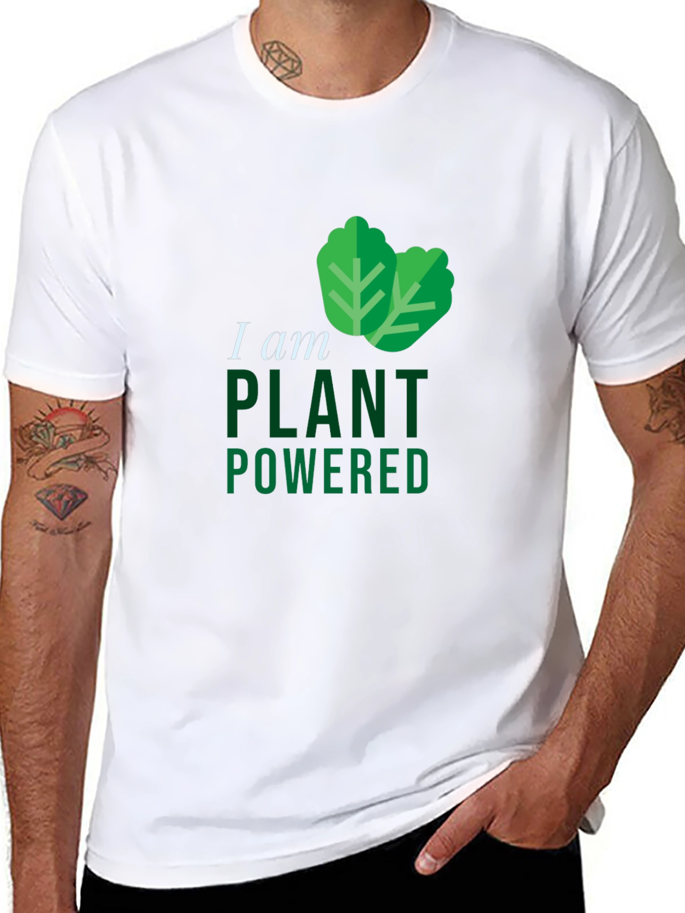 Plant Powered Black T-Shirt
