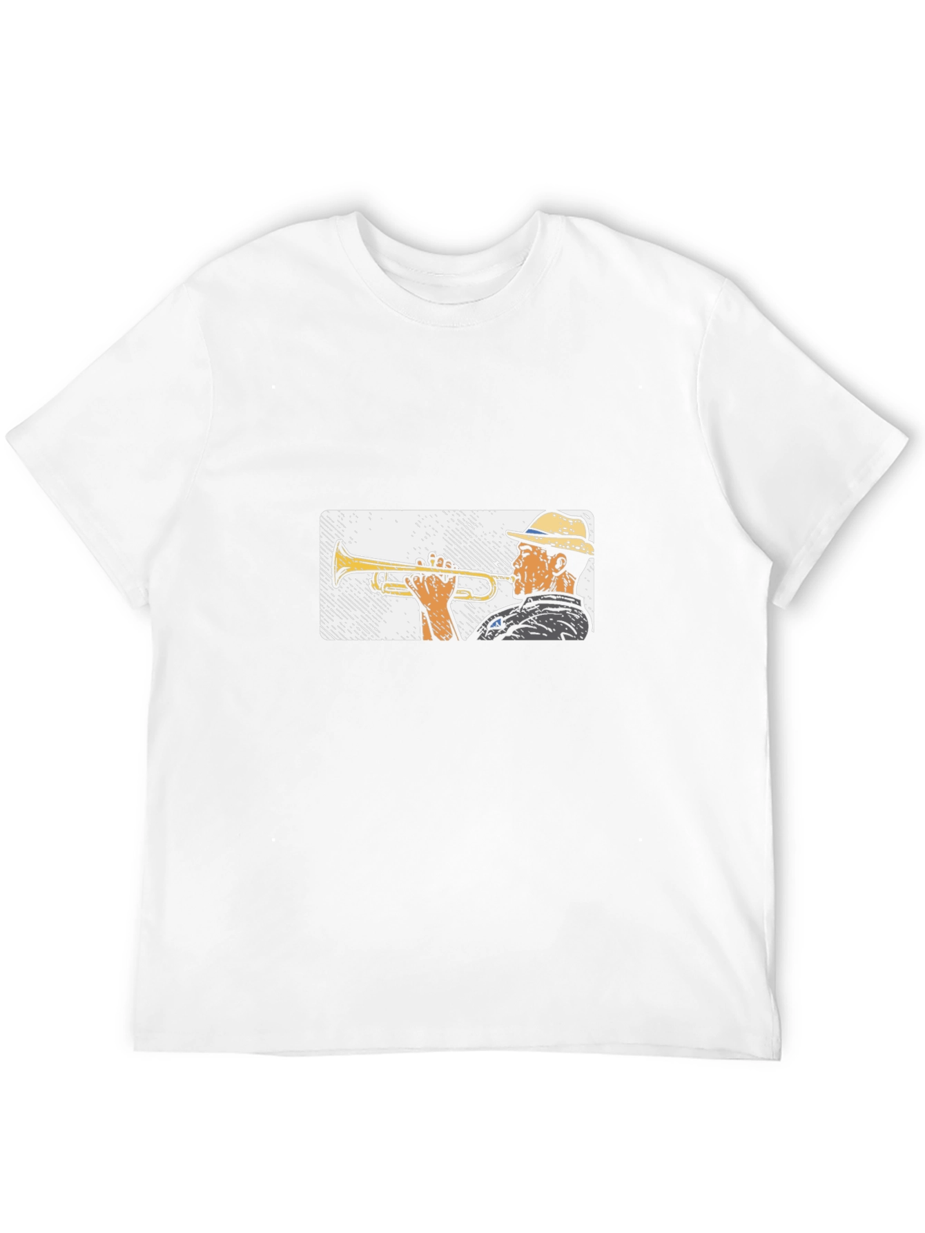 Cool Jazz Trumpet Graphic Black T-Shirt