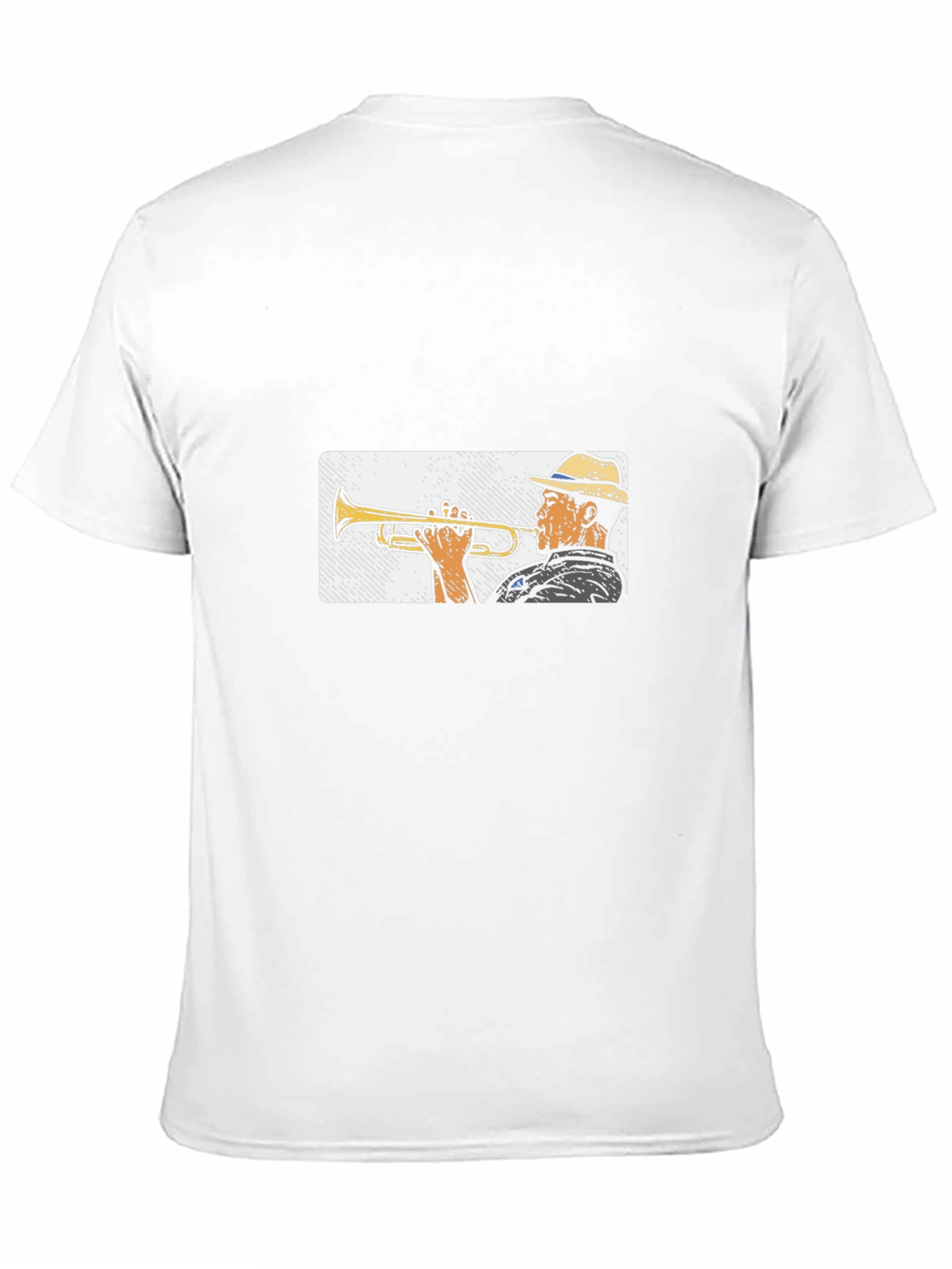 Cool Jazz Trumpet Graphic Black T-Shirt