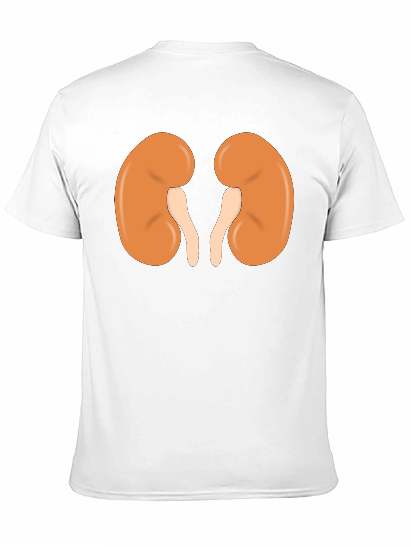 Human Kidney Graphic Print Black T-Shirt