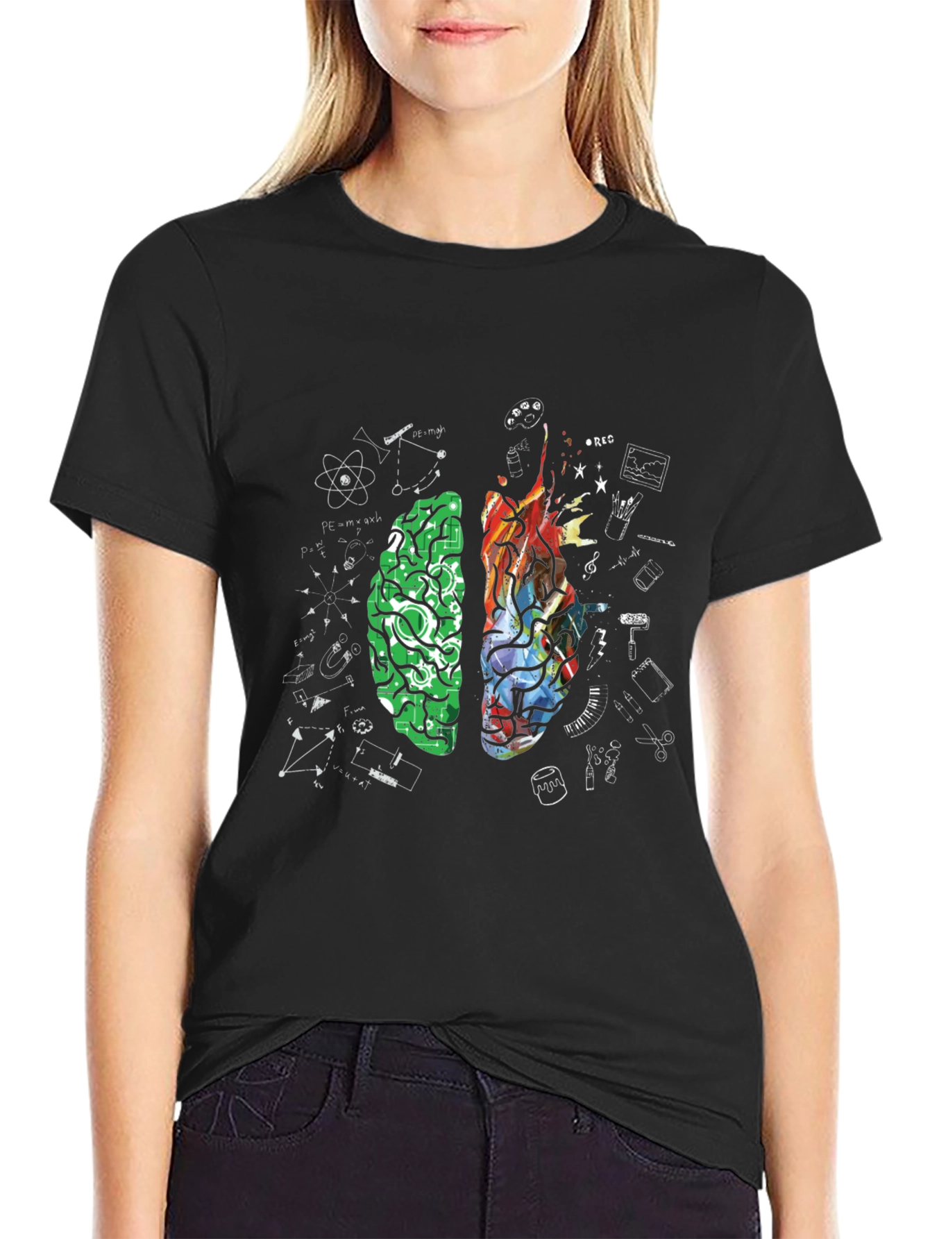 Dual Brain Function Graphic Tee