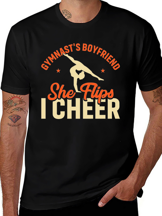 Gymnasts Boyfriend T-Shirt - He Cheers!