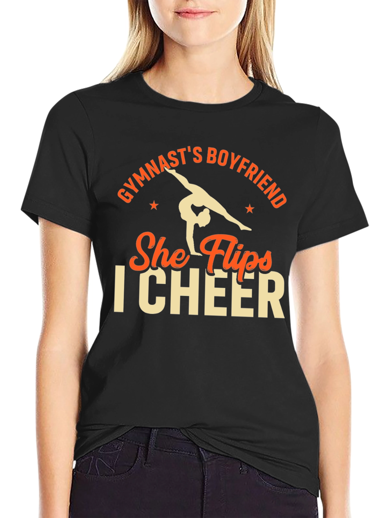 Gymnasts Boyfriend T-Shirt - He Cheers!