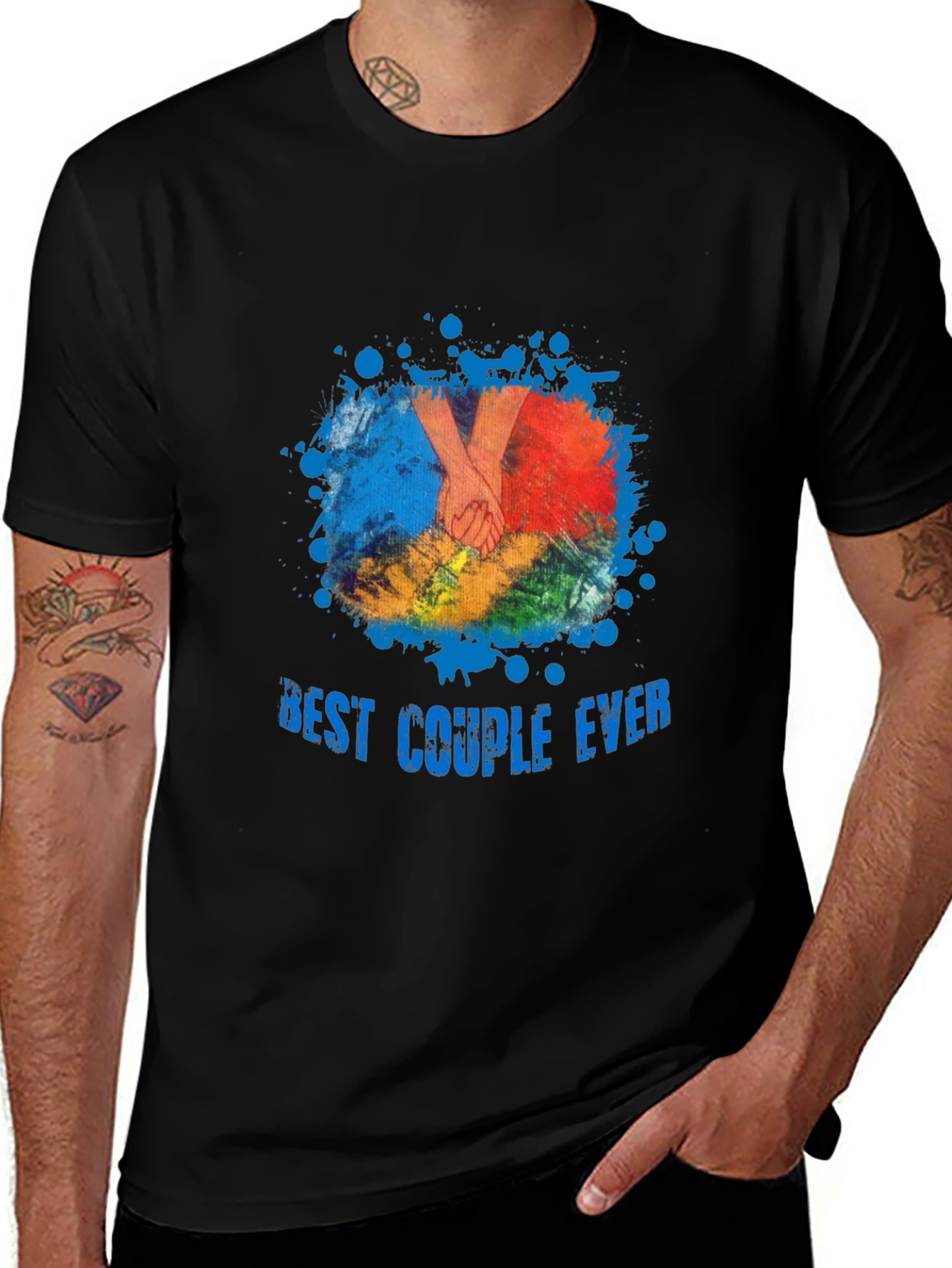 Best Couple Ever T-Shirt - Black Graphic Tee