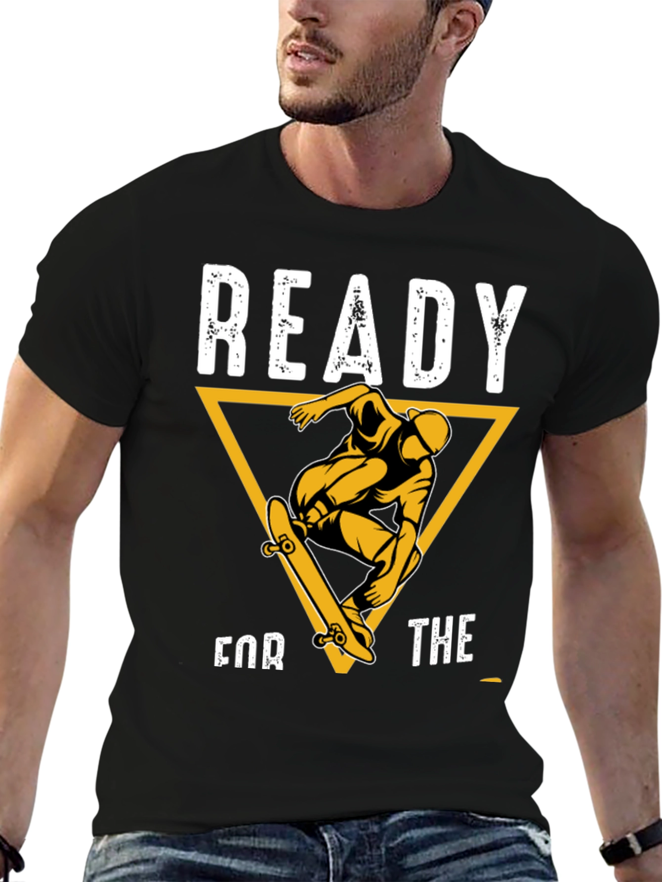 Skateboarding Graphic Tee - Ready for the...