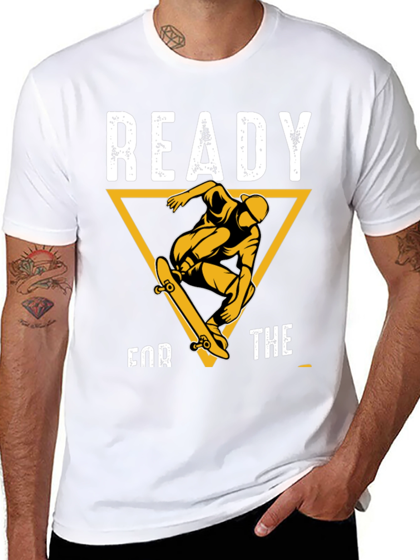 Skateboarding Graphic Tee - Ready for the...