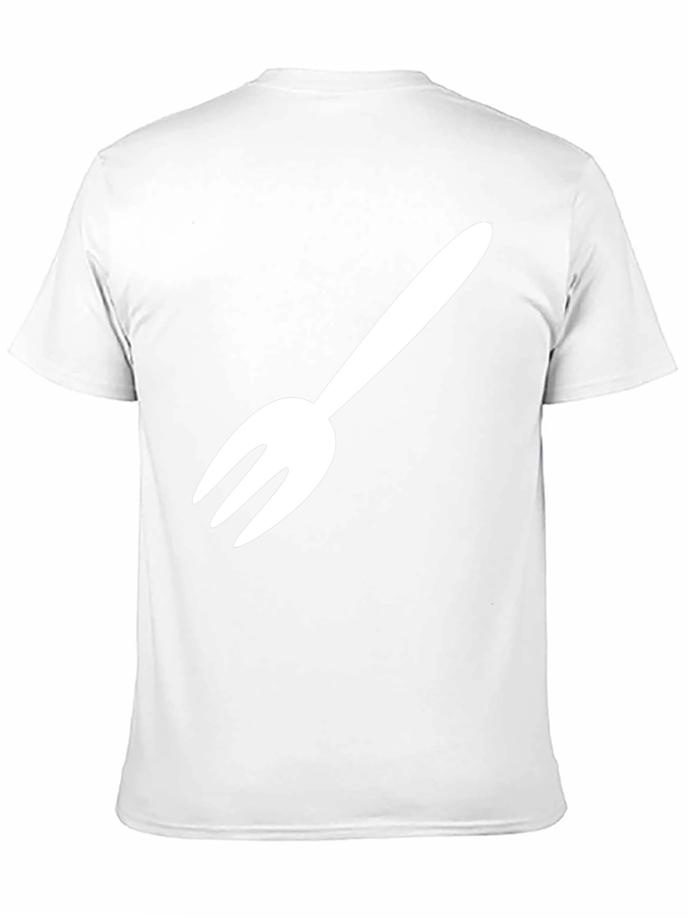 Fork Graphic Tee - Black Cotton Blend
