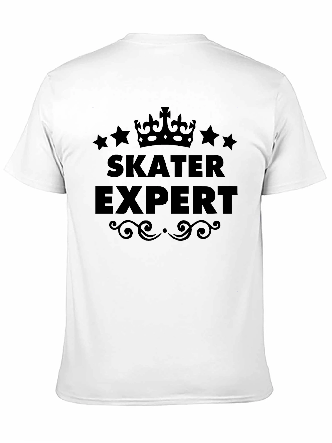 Skater Expert Graphic Tee - Premium Black Cotton T-Shirt