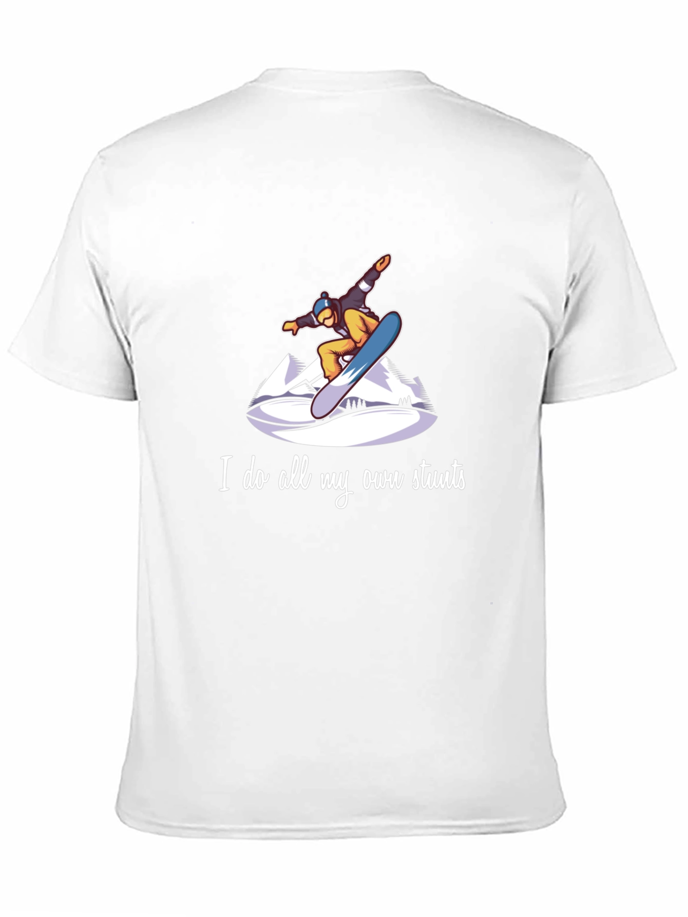 Snowboard Stunts T-Shirt - Unique Graphic Tee