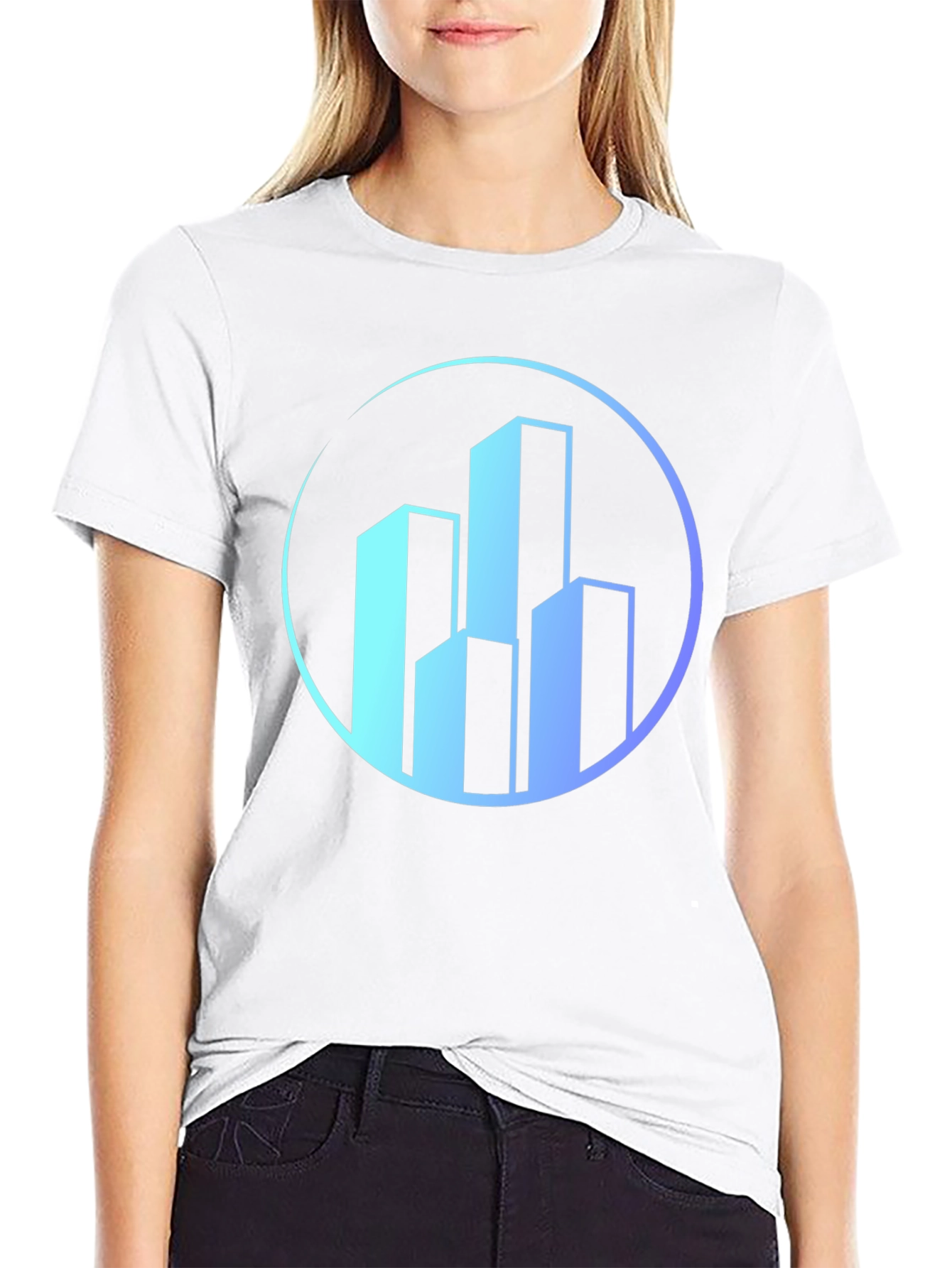 Modern Cityscape Graphic T-Shirt
