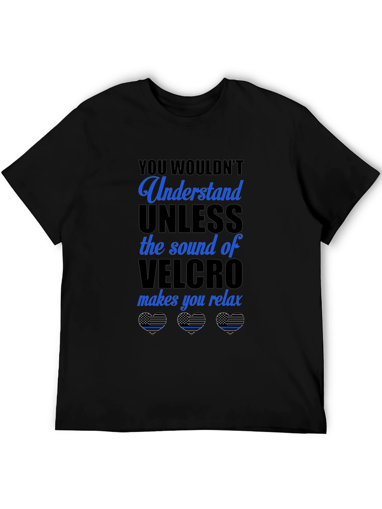 Velcro Sound Relaxation Graphic Tee - Black
