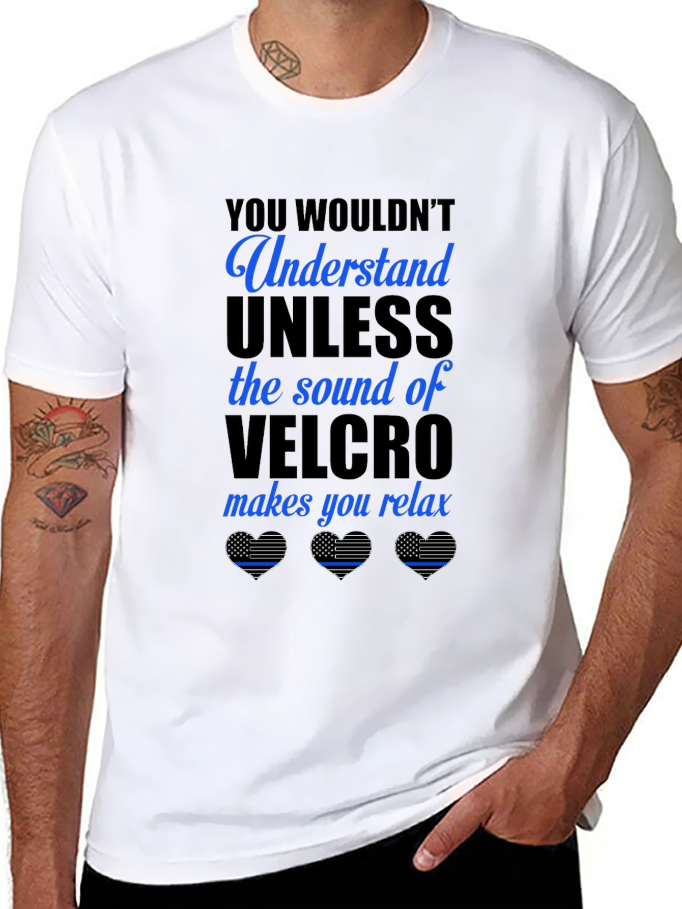Velcro Sound Relaxation Graphic Tee - Black
