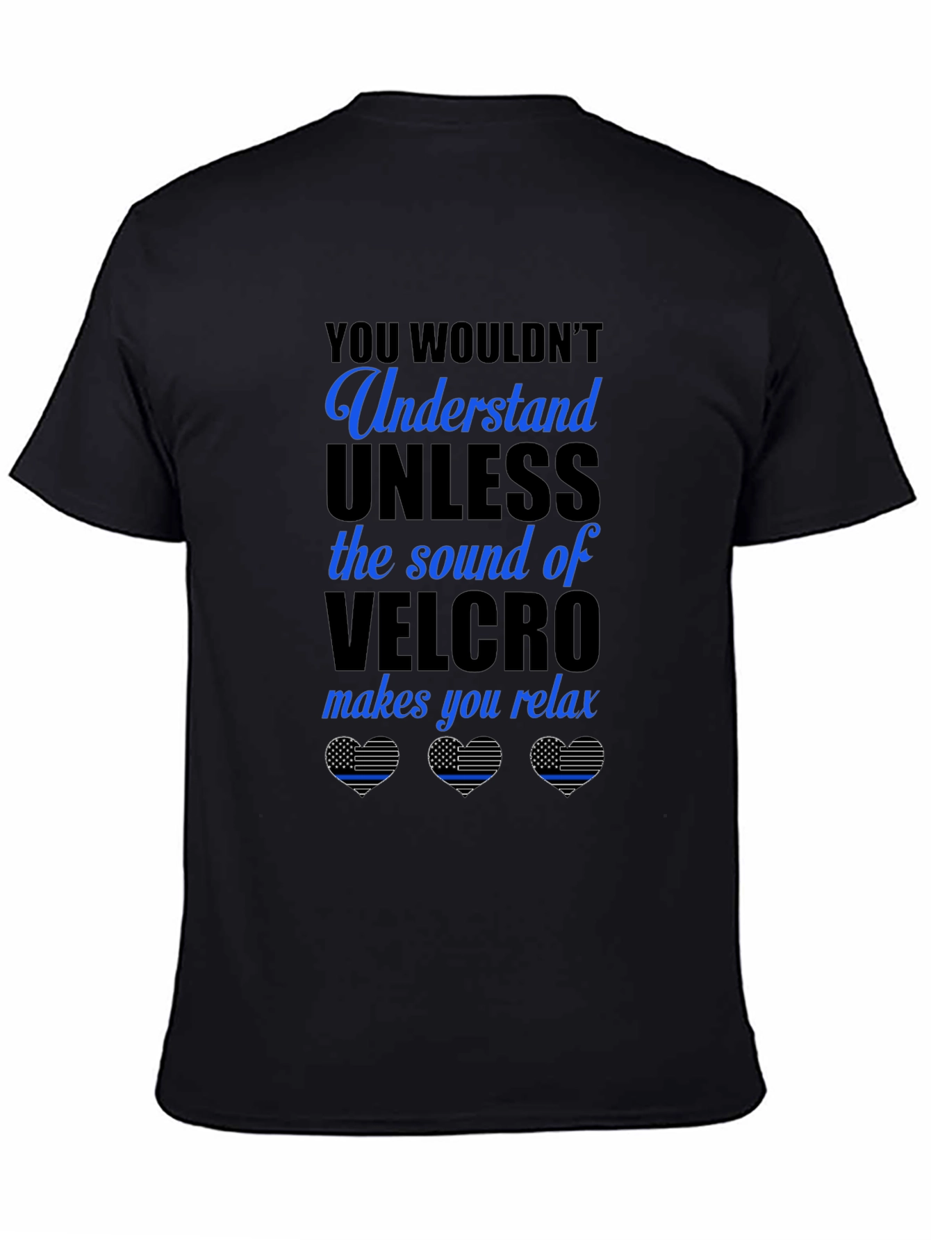 Velcro Sound Relaxation Graphic Tee - Black