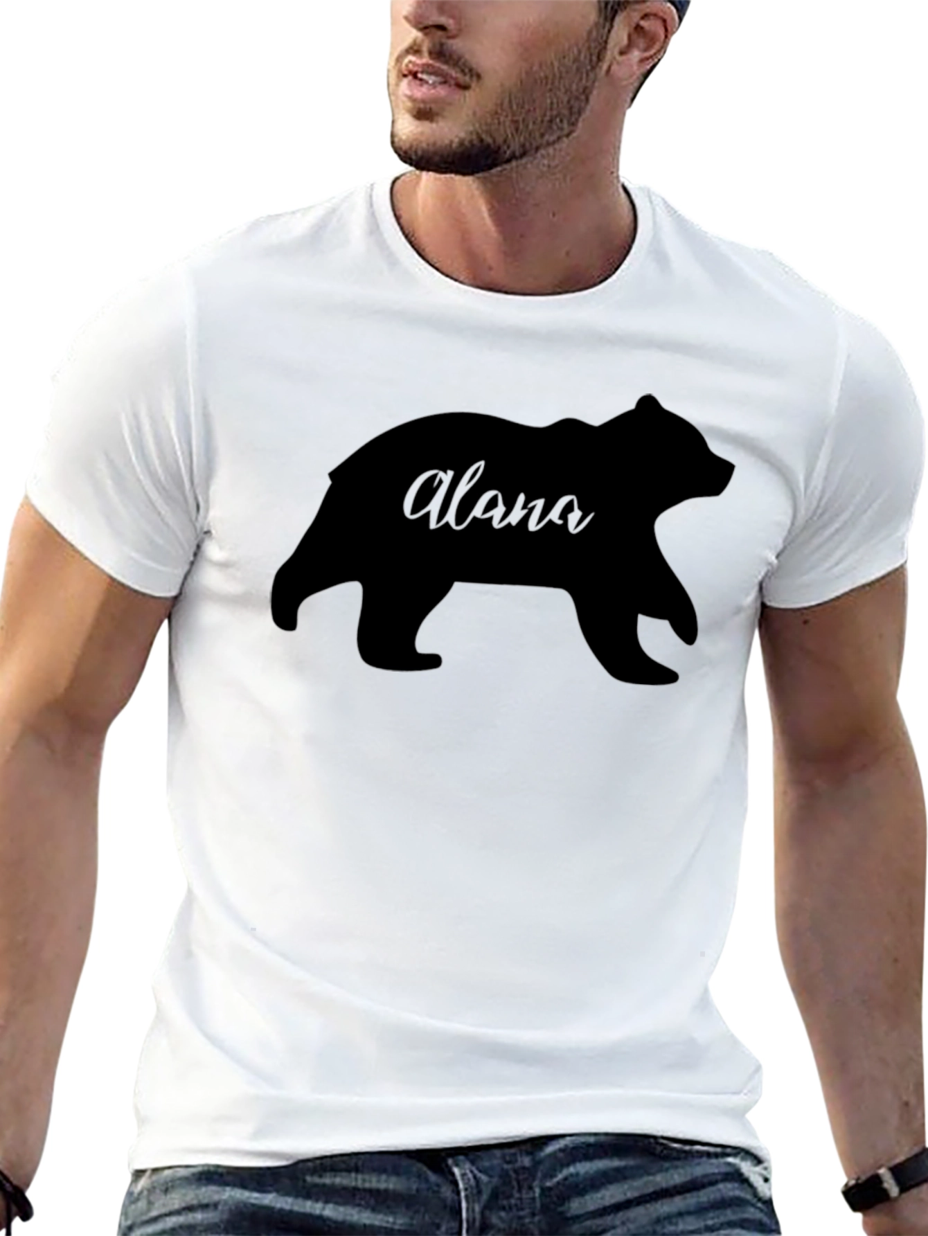 Alana Bear Graphic T-Shirt - Black